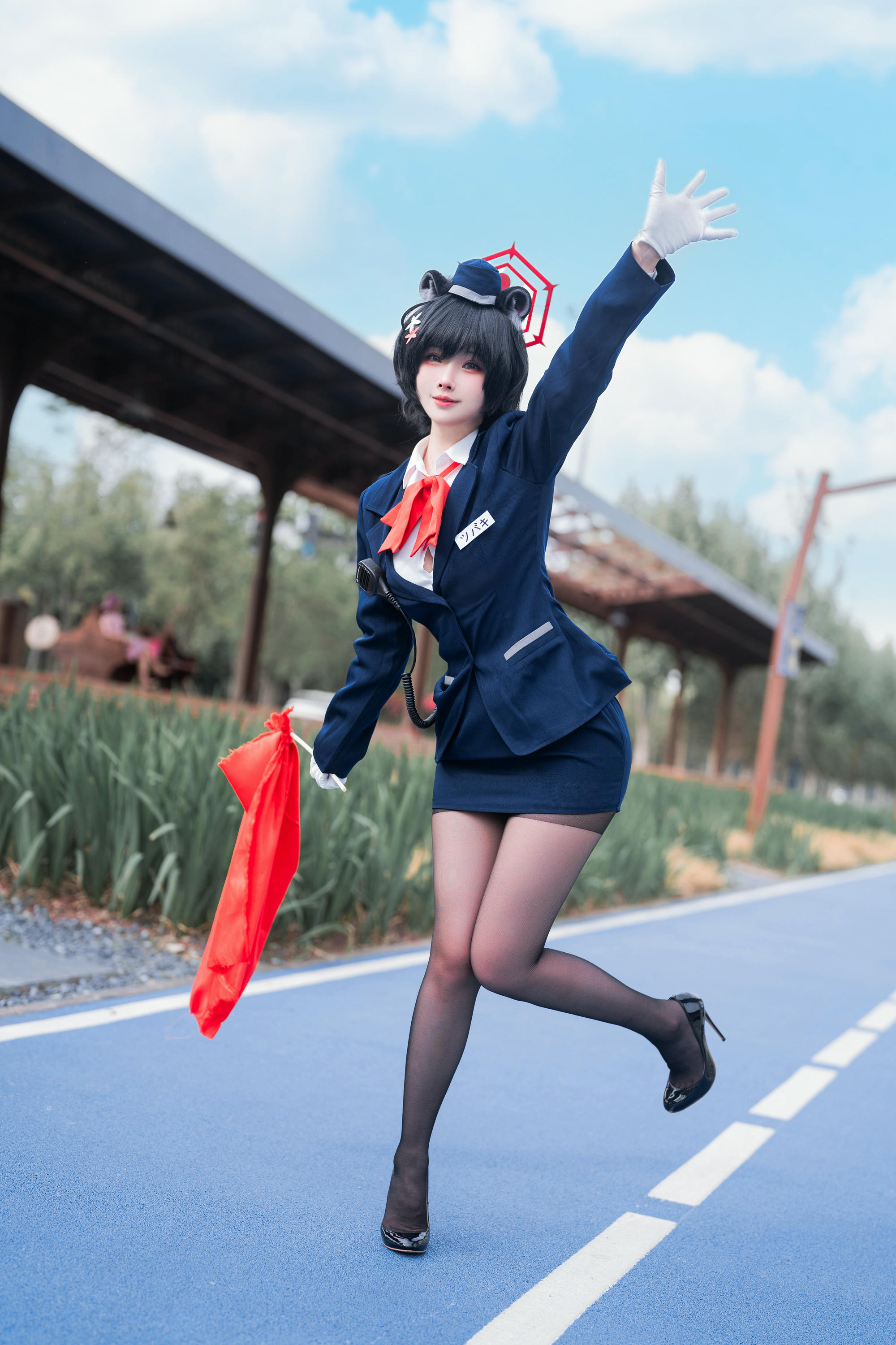 rioko凉凉子 NO.133 蔚蓝档案椿导游 [62P12V 1GB]_第1集