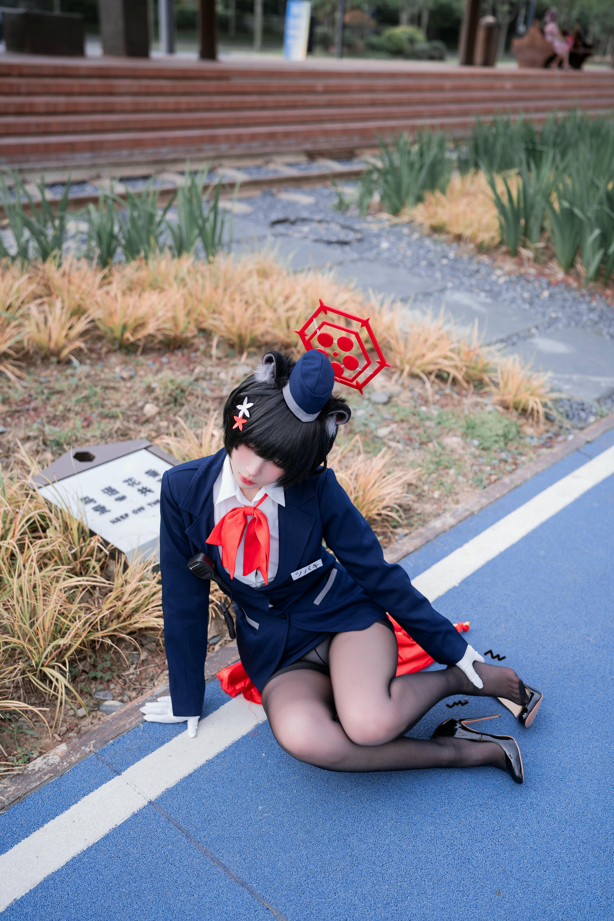 rioko凉凉子 NO.133 蔚蓝档案椿导游 [62P12V 1GB]_第1集