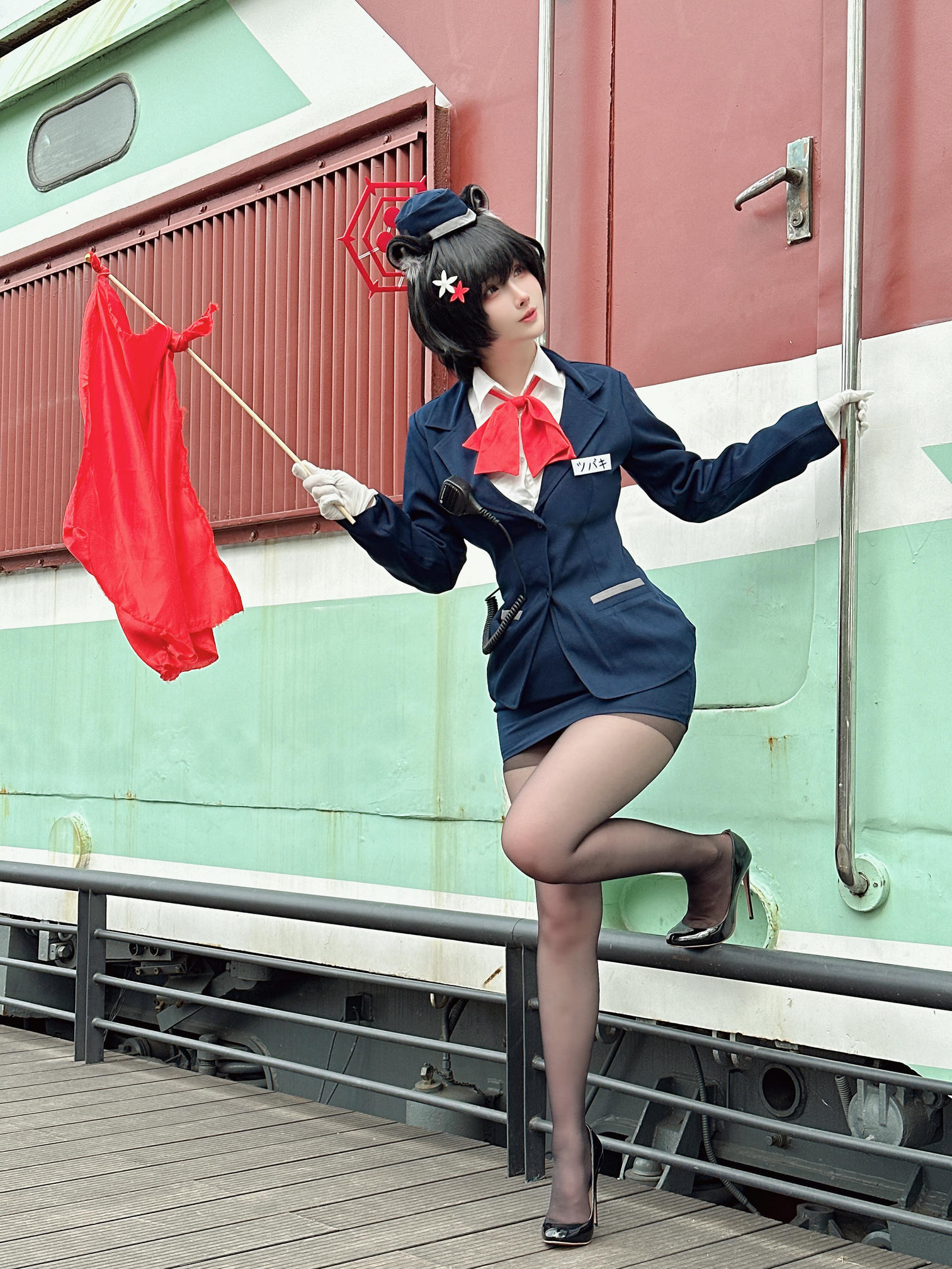 rioko凉凉子 NO.133 蔚蓝档案椿导游 [62P12V 1GB]-自拍＆小视频_第1集