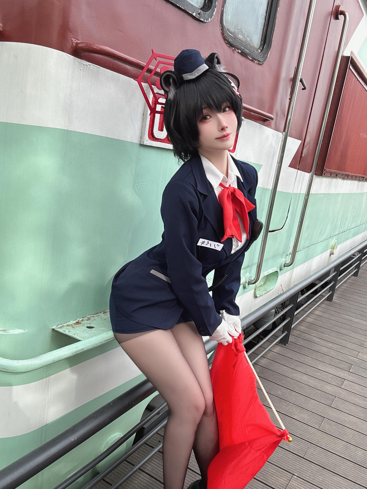 rioko凉凉子 NO.133 蔚蓝档案椿导游 [62P12V 1GB]-自拍＆小视频_第1集