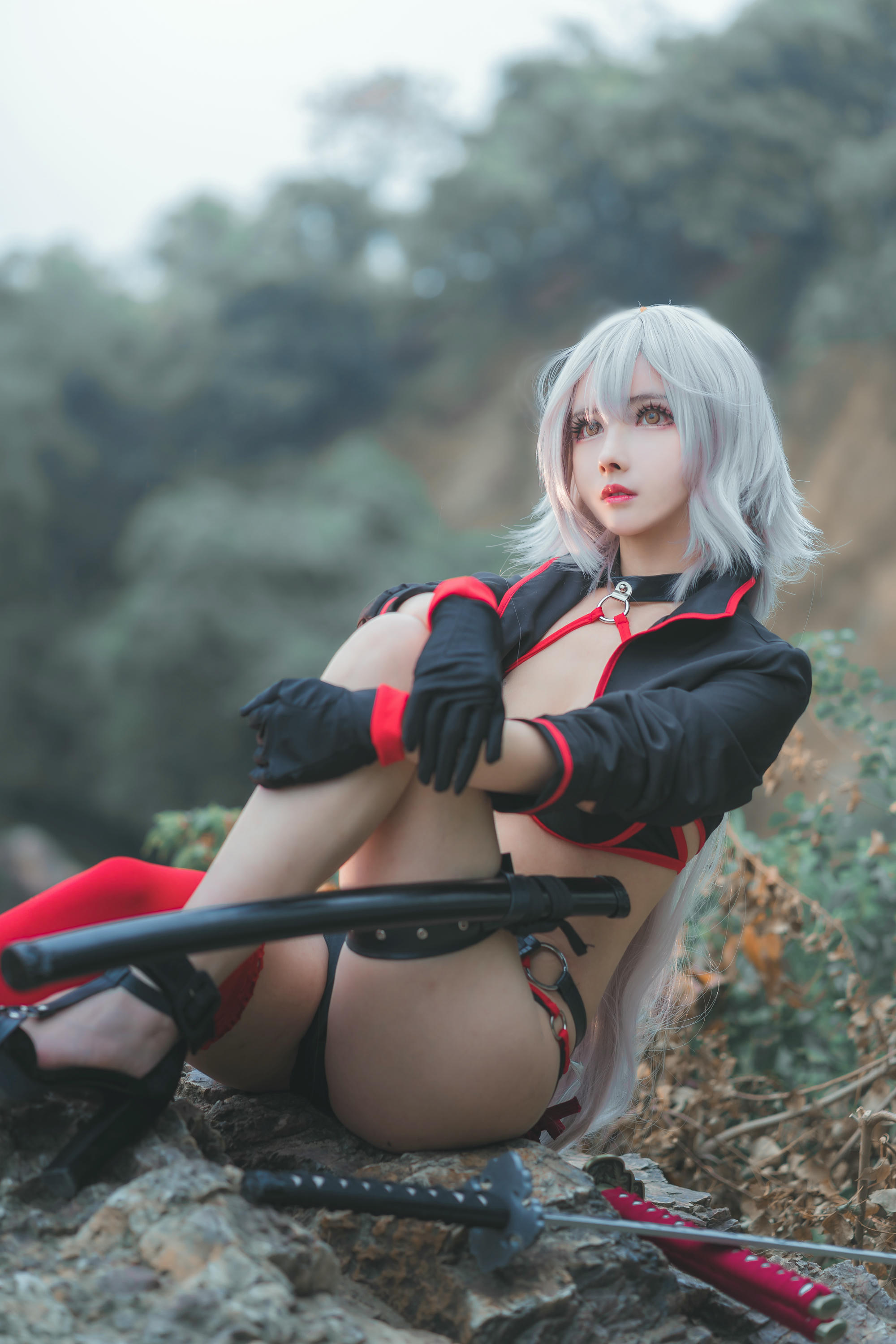 rioko凉凉子 NO.018 泳装黑贞 [8P-97MB]_第1集