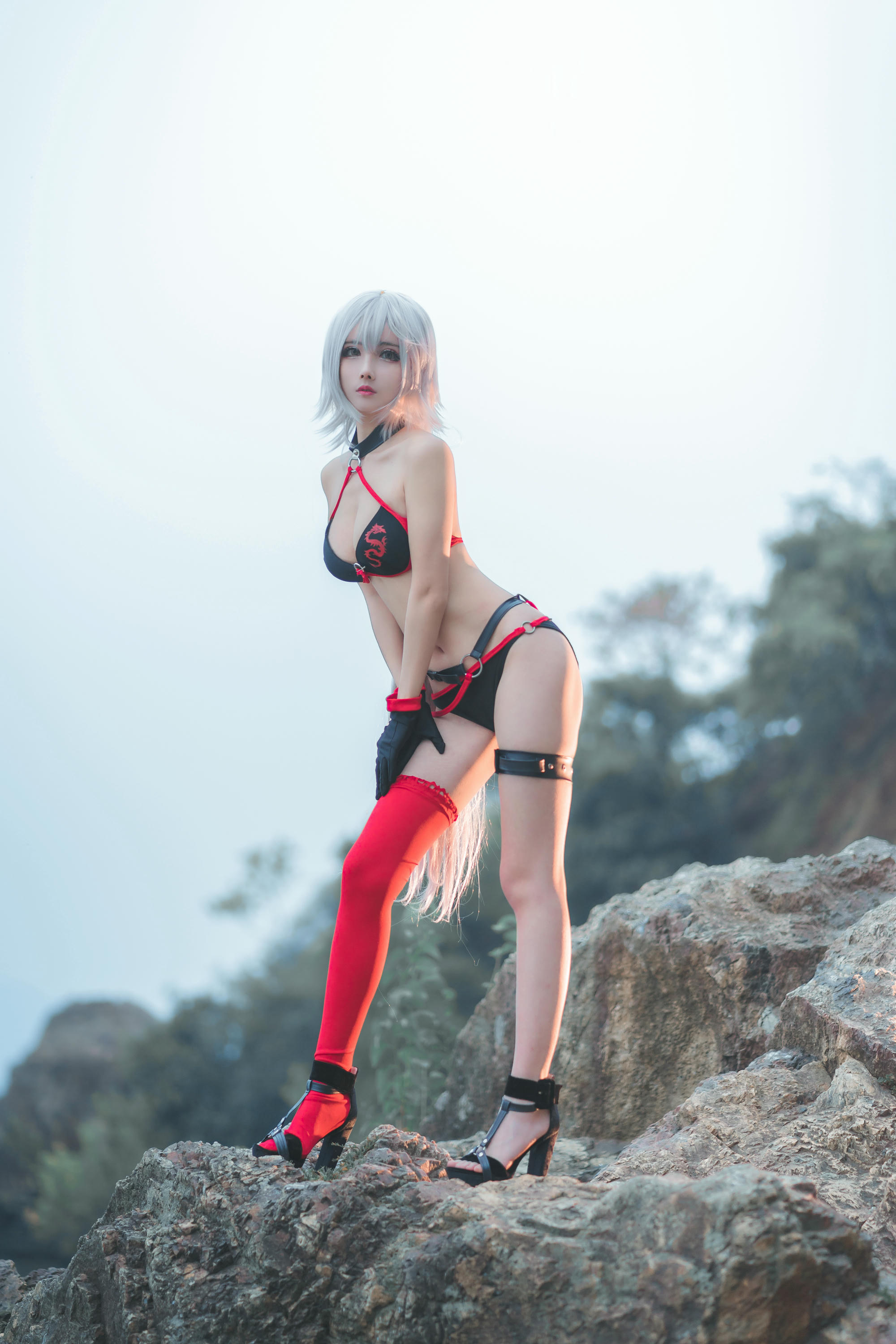 rioko凉凉子 NO.018 泳装黑贞 [8P-97MB]_第1集