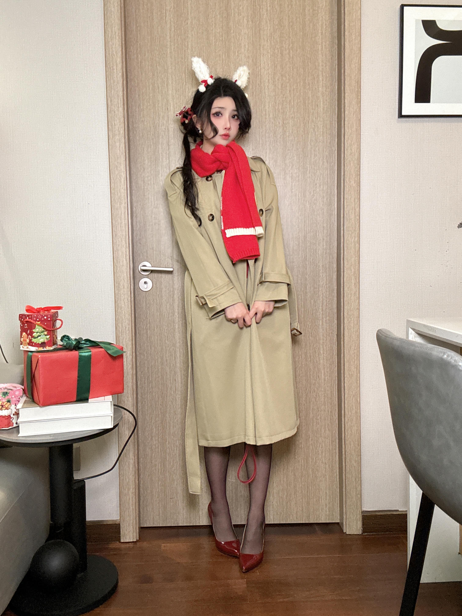 rioko凉凉子 NO.139 圣诞草莓蛋糕[32P10V 704M]_第1集