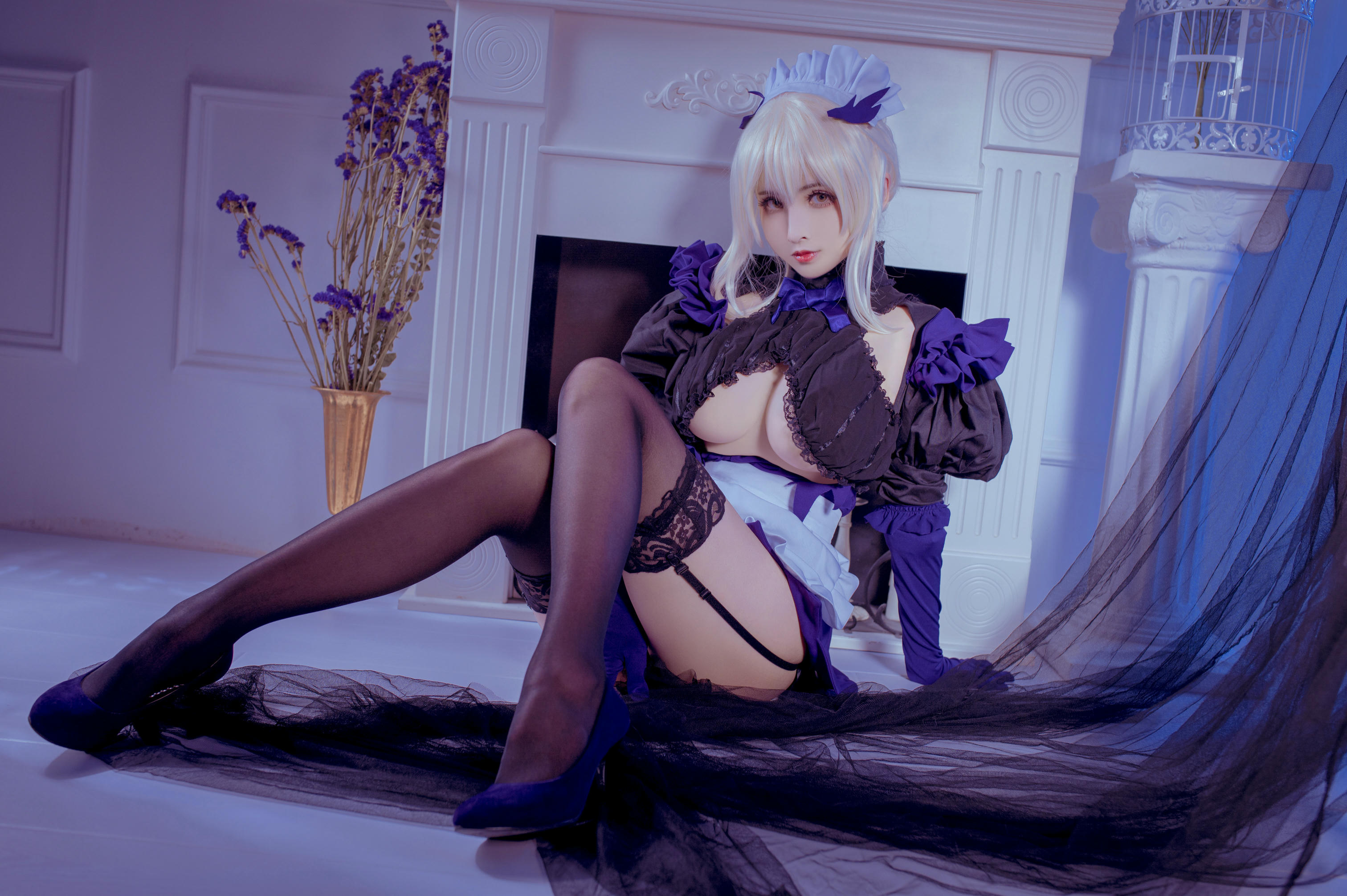 rioko凉凉子 NO.022 黑枪呆女仆 [26P1V-328MB]_第1集