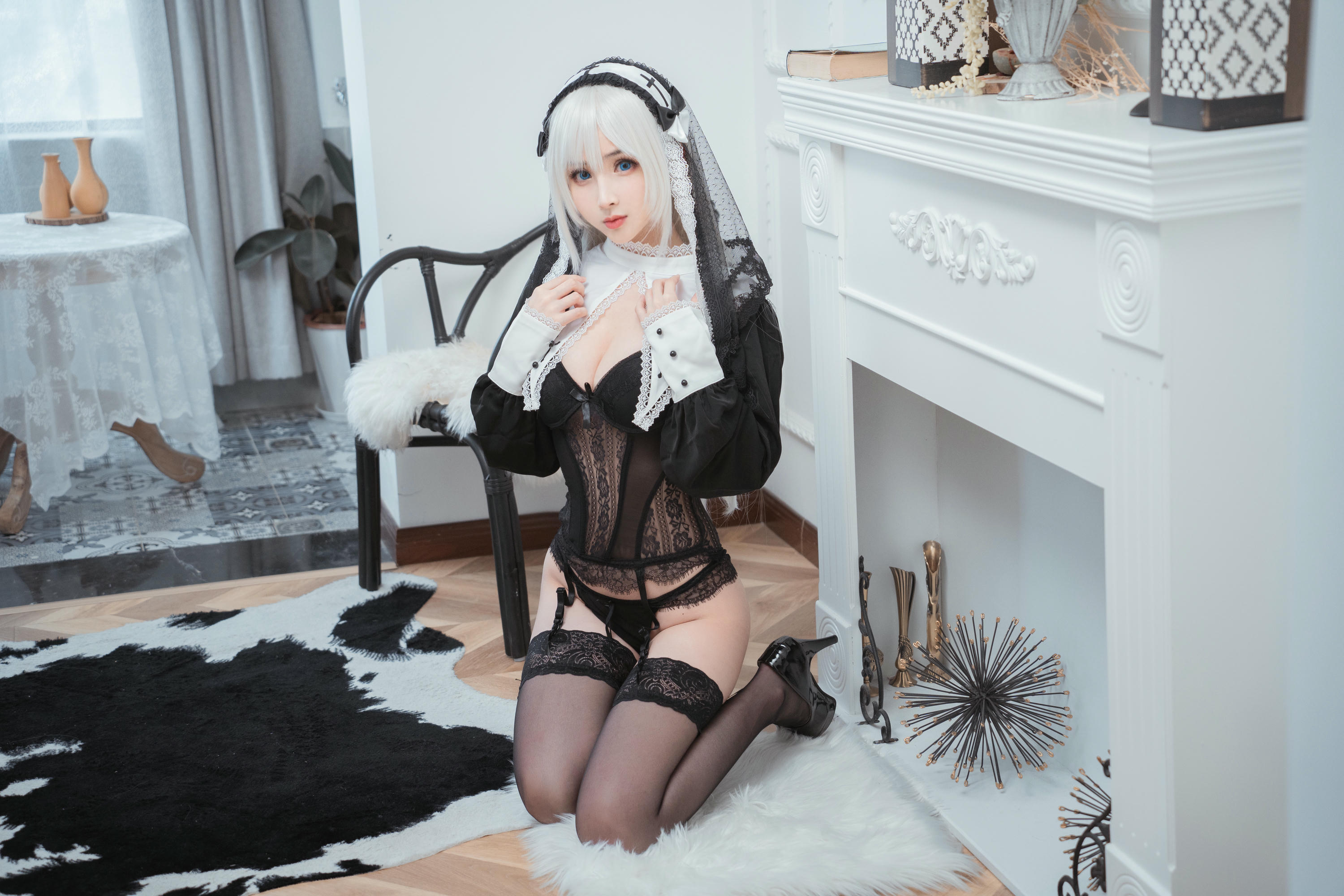 rioko凉凉子 NO.058 兼职是修女的兔子小姐 [30P-419MB]_第1集