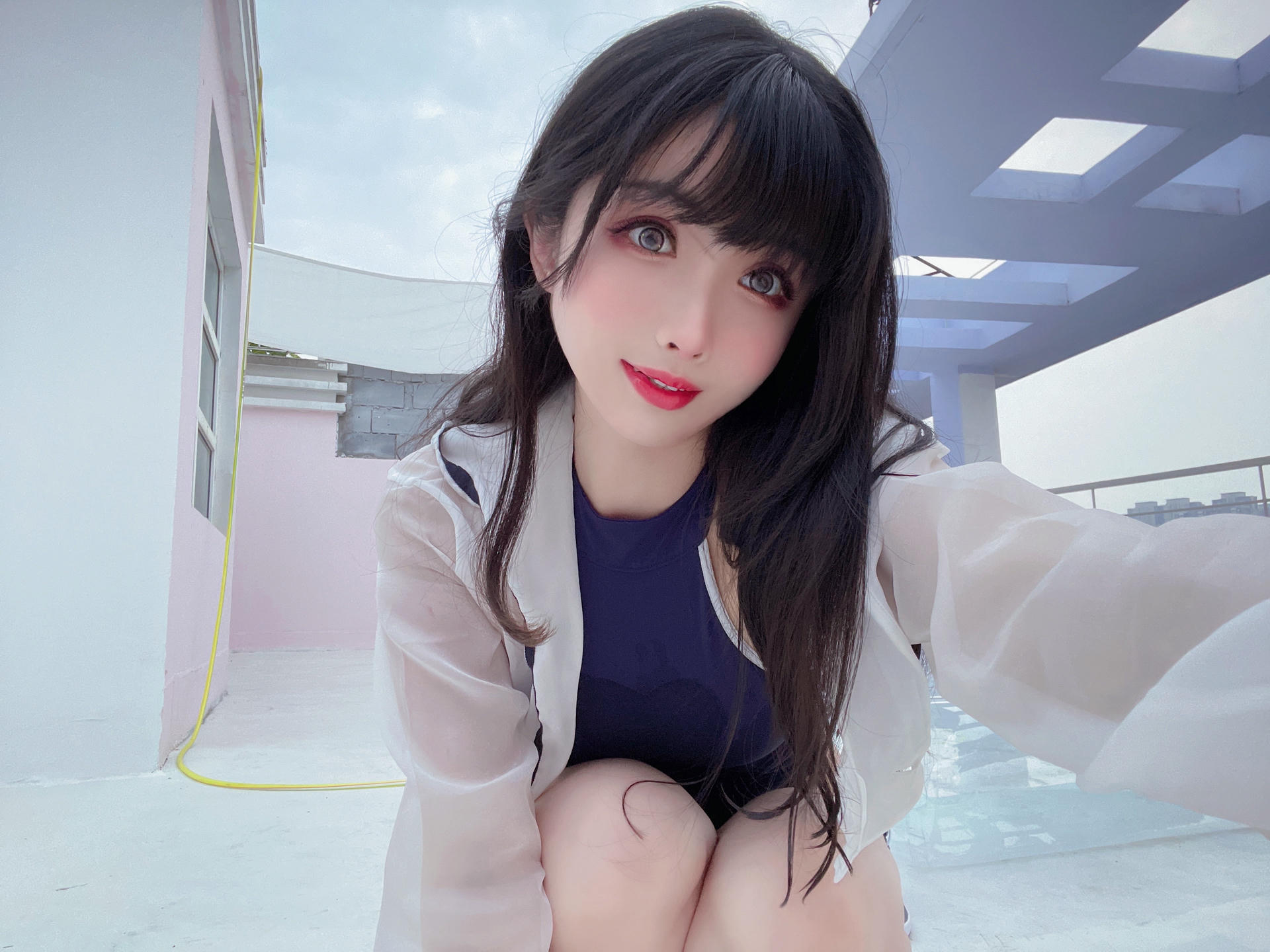 rioko凉凉子 NO.072 天台竞泳 [50P1V-247MB]-自拍_第1集