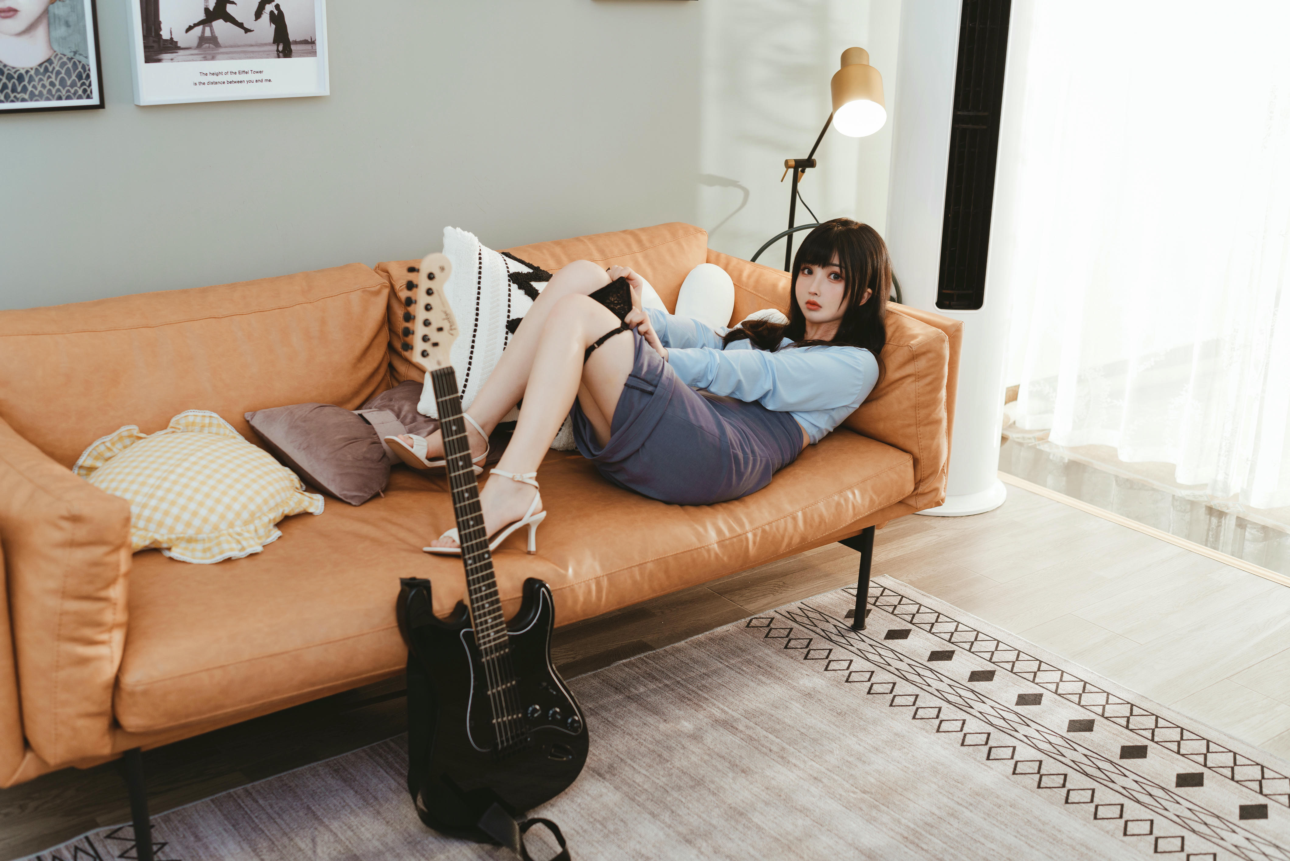 rioko凉凉子 NO.074 吉他妹妹系带裙 [45P1V-1.25GB]_第1集