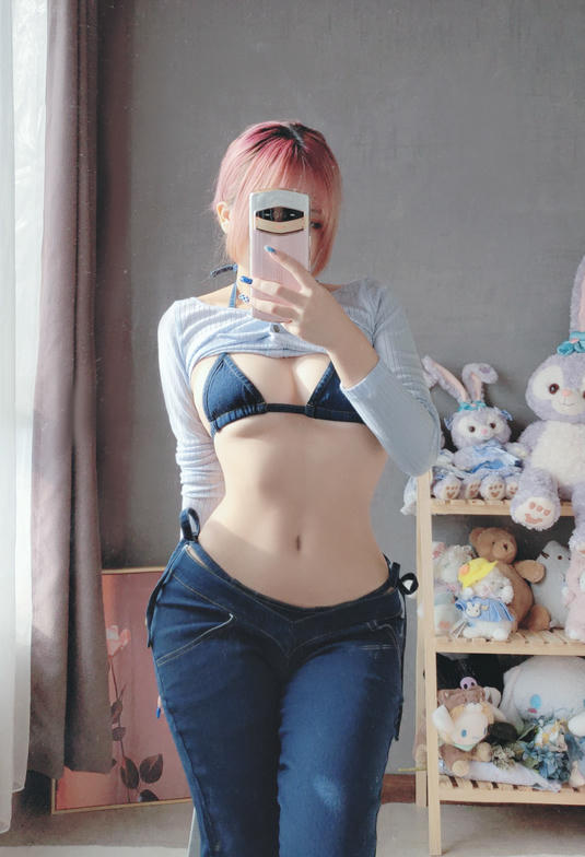 日奈娇 NO.074 牛仔裤自拍[80P-132MB]_第1集