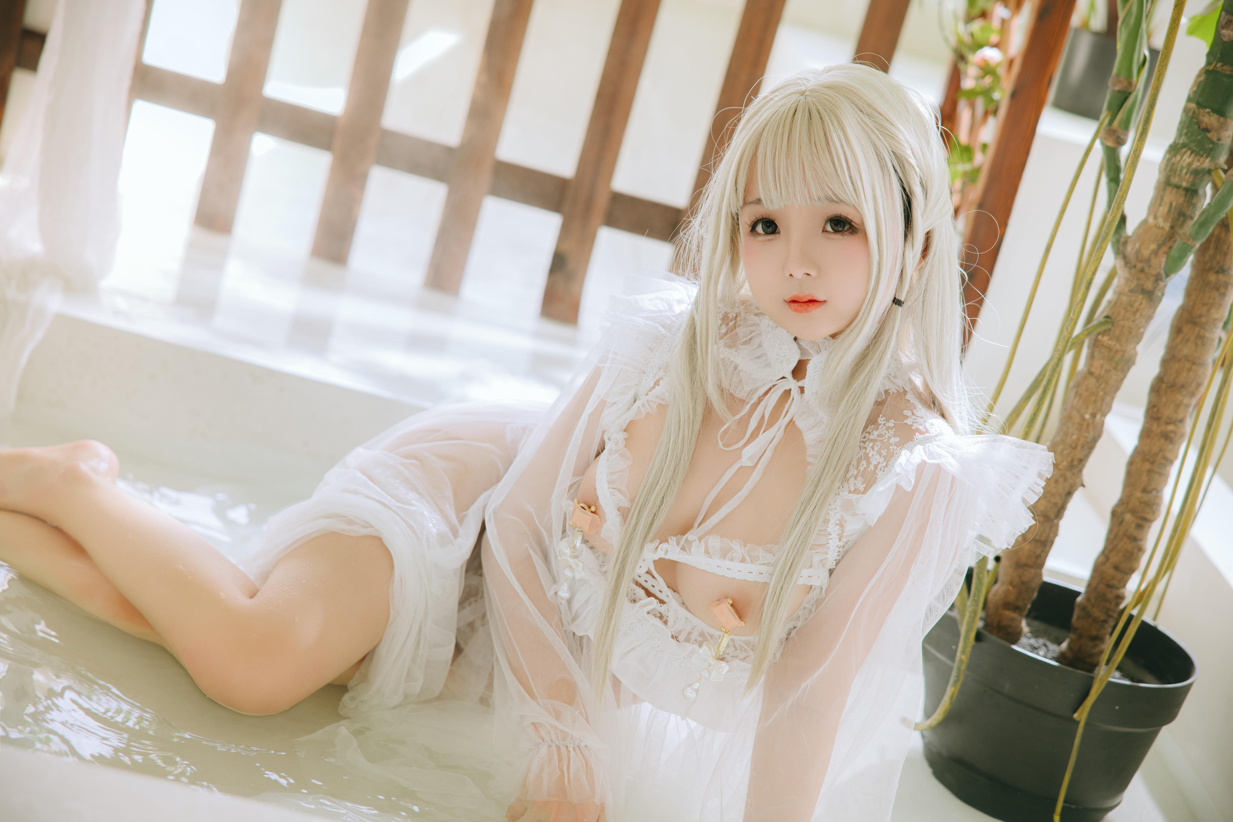 日奈娇 NO.178 白纱衣 [136P4V 1GB]_第3集