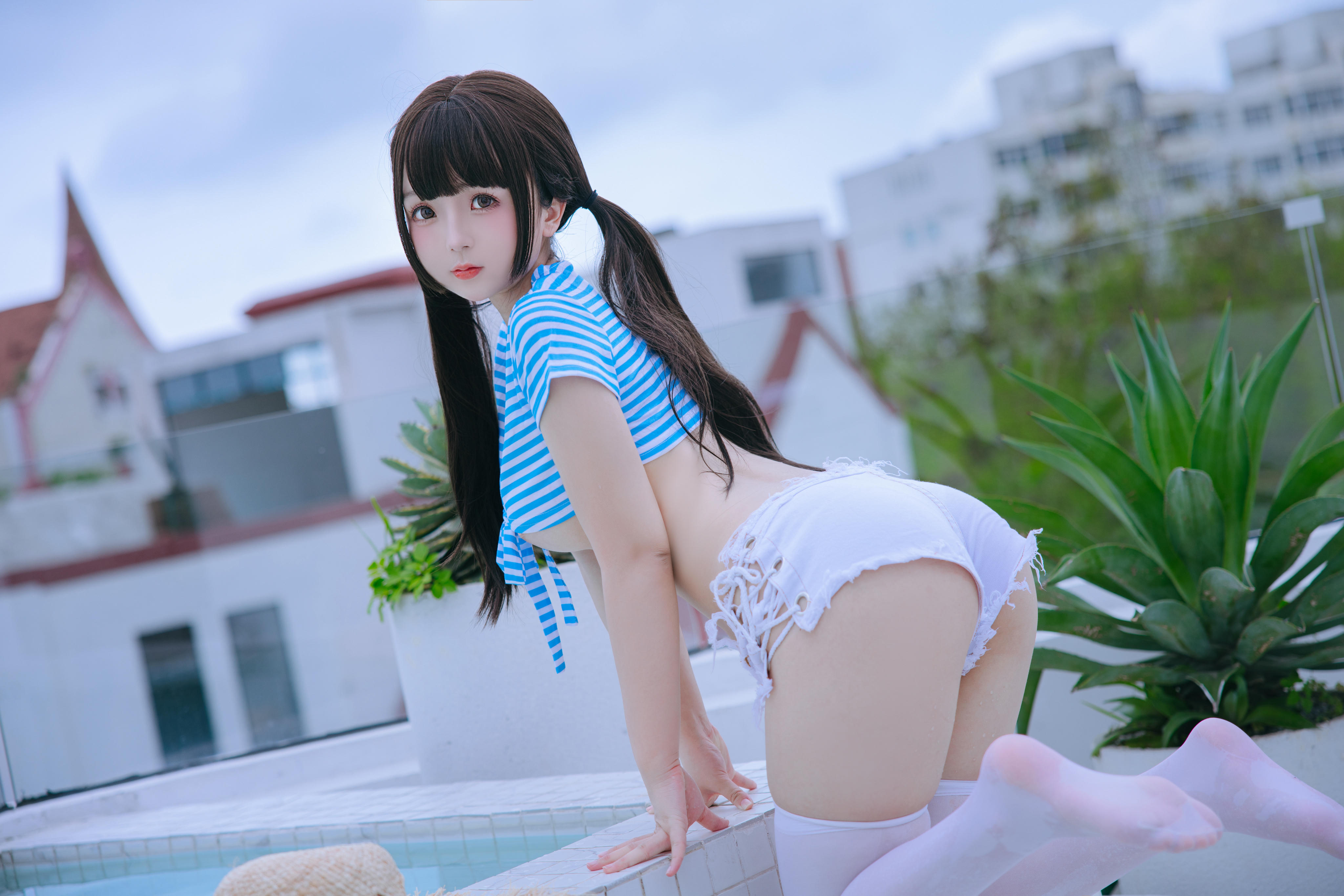 日奈娇 NO.179 蓝白条 [150P6V 1.17GB]_第1集