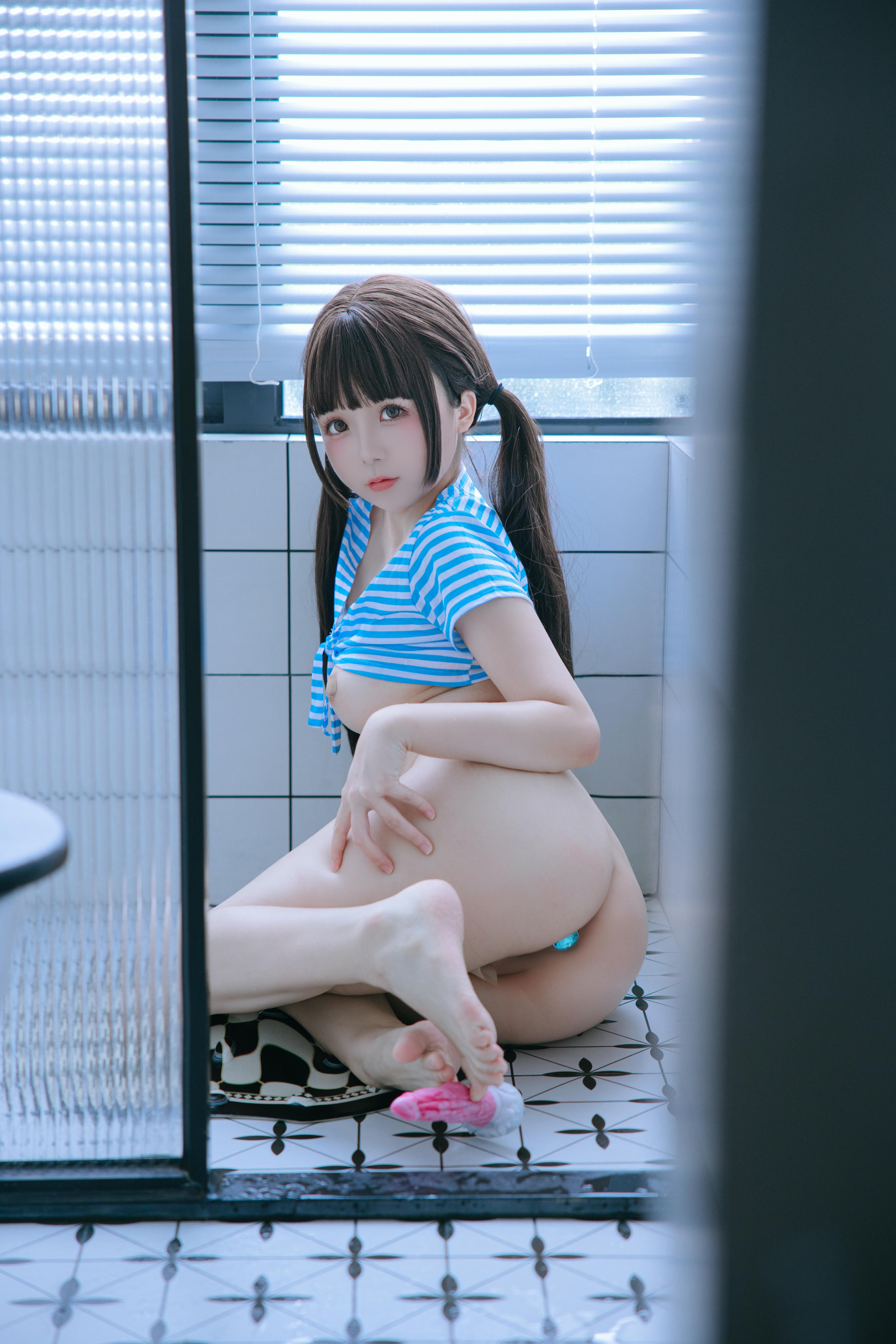 日奈娇 NO.179 蓝白条 [150P6V 1.17GB]_第5集