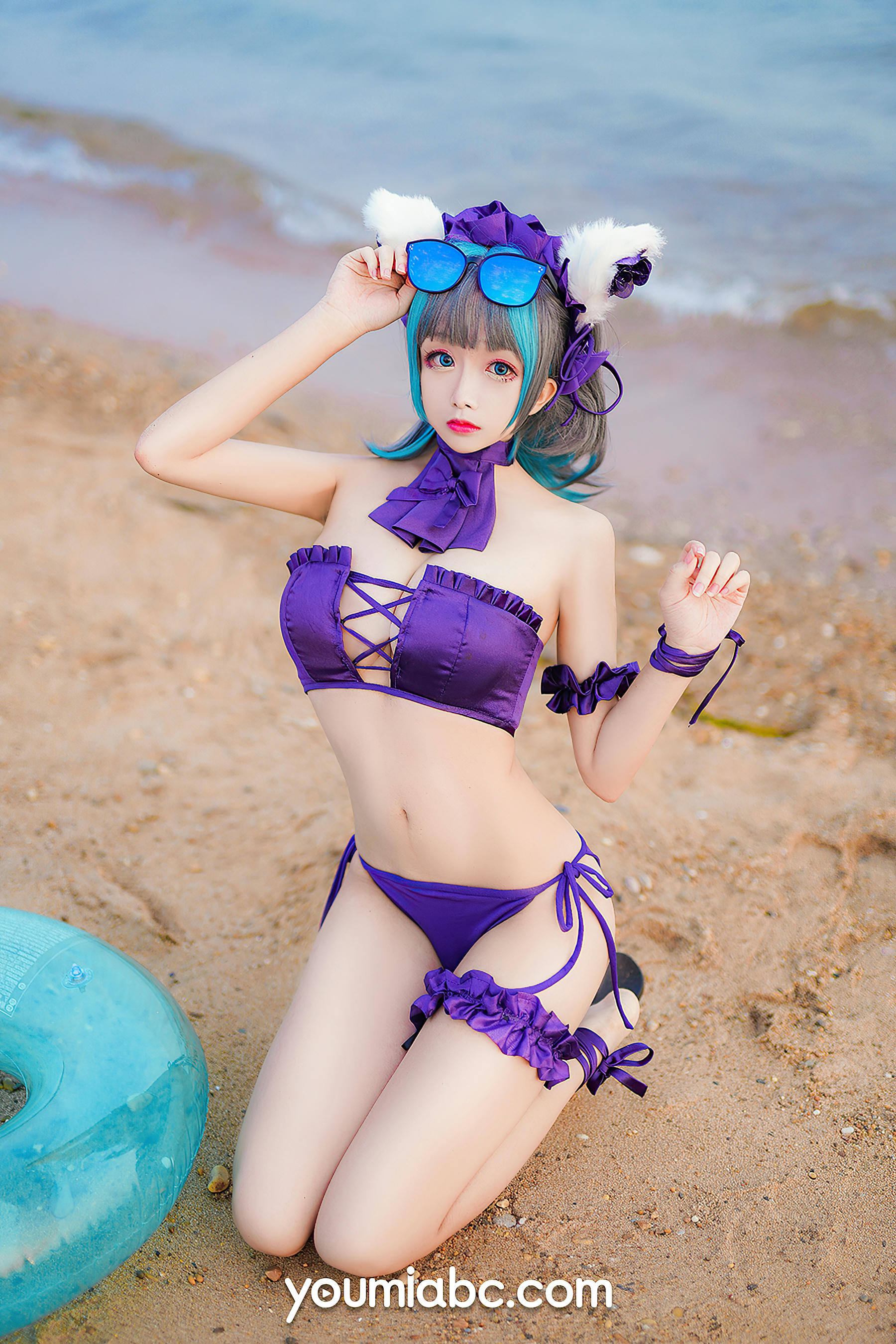 日奈娇-[YouMi]尤蜜 2020.11.10 泳装柴郡猫 奶泡娇 [40P817MB]_第2集