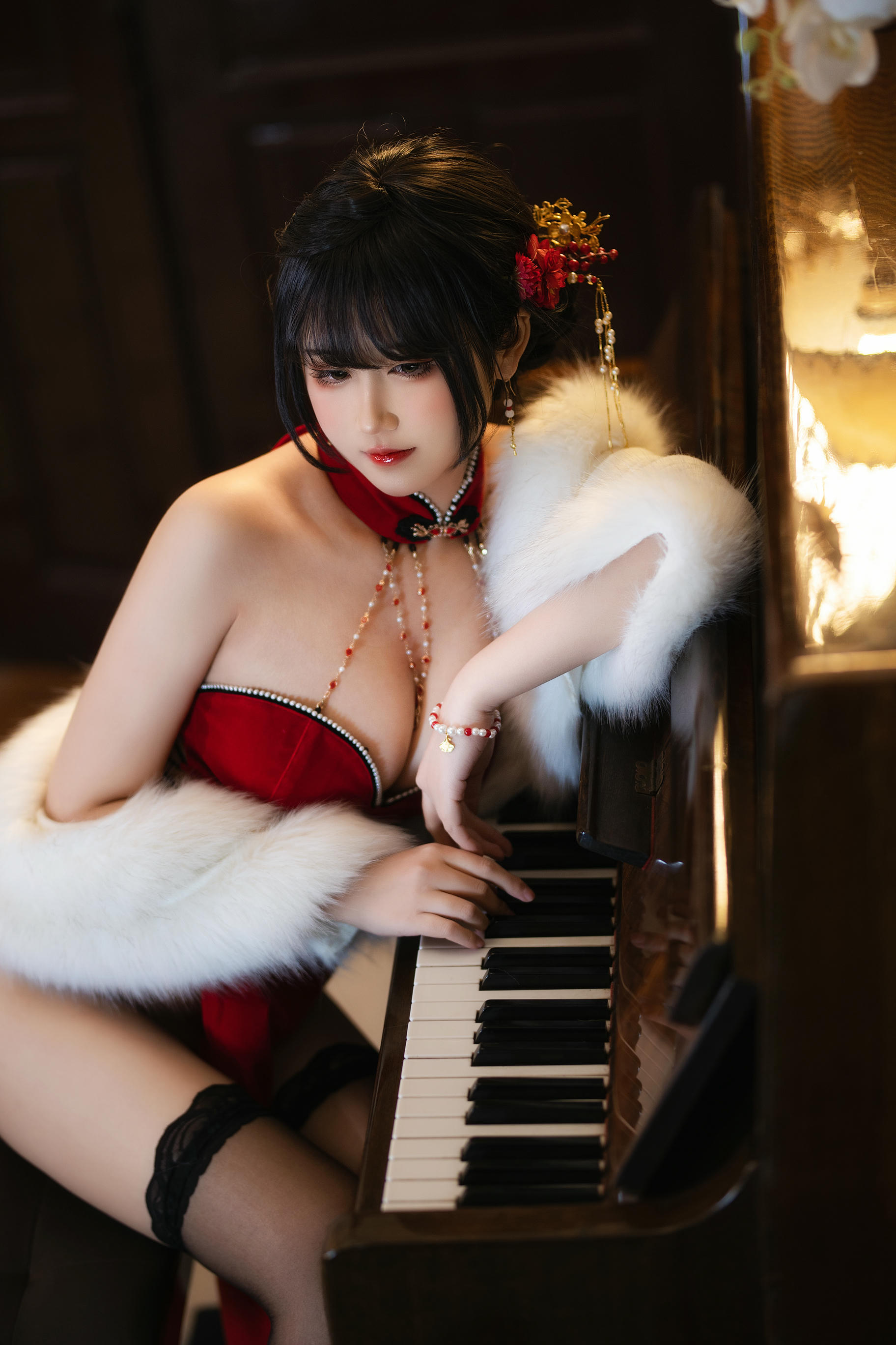 三度_69 NO.071 红丝绒旗袍 [75P3V-704MB]_第1集