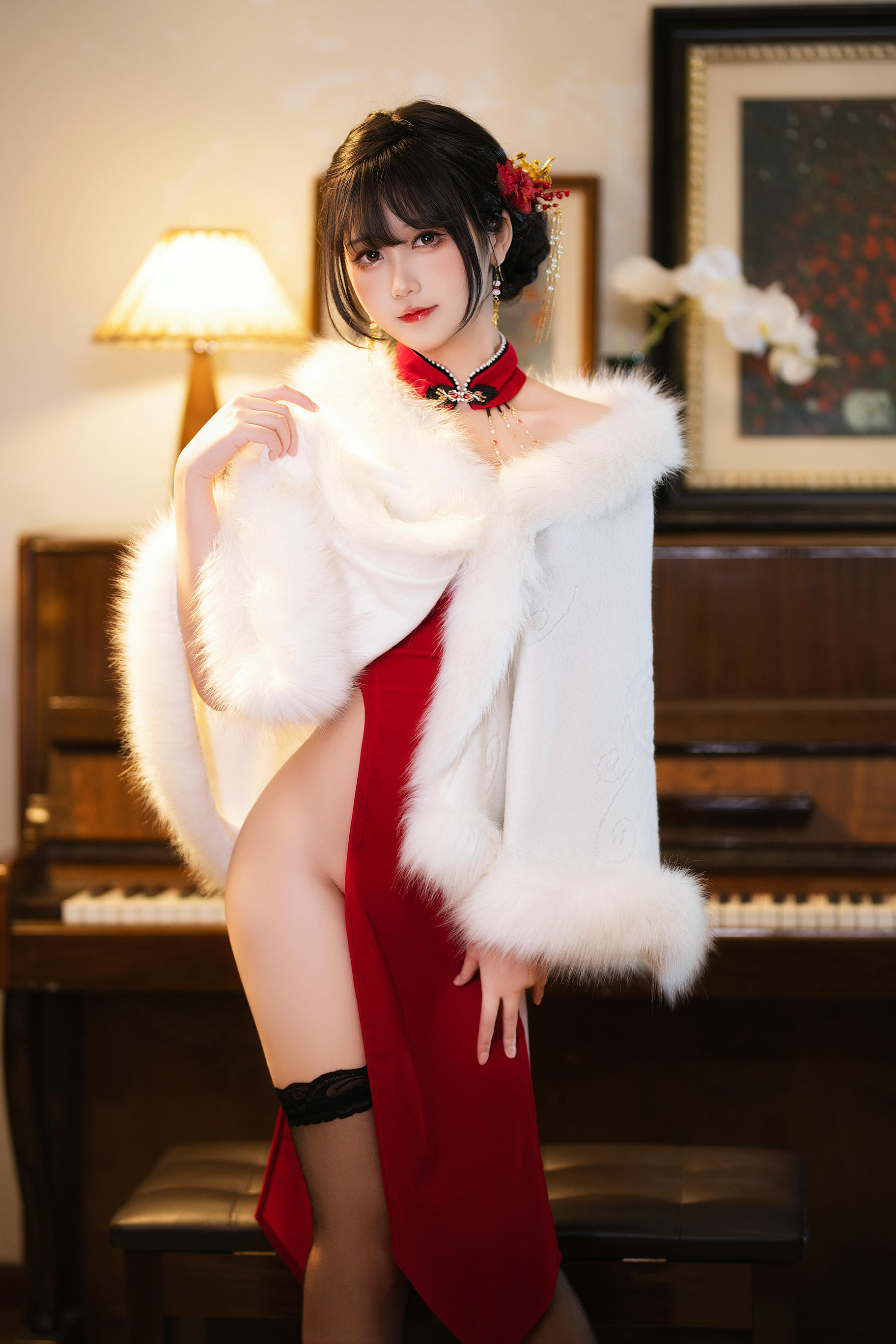 三度_69 NO.071 红丝绒旗袍 [75P3V-704MB]_第1集