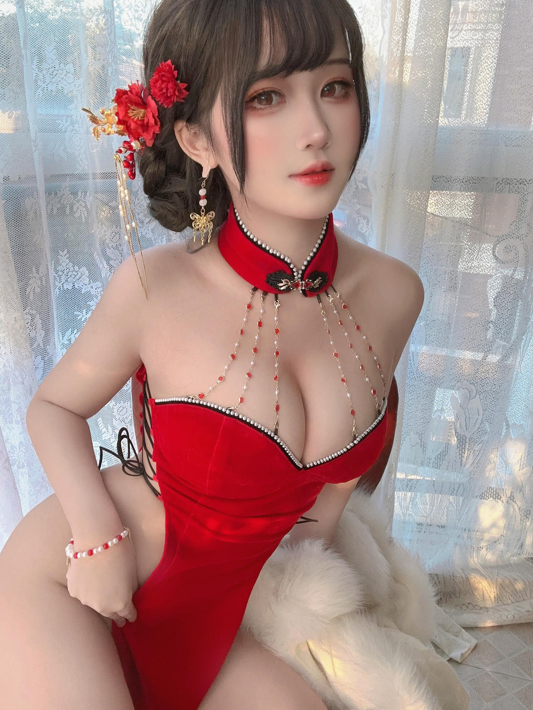 三度_69 NO.071 红丝绒旗袍 [75P3V-704MB]_第2集