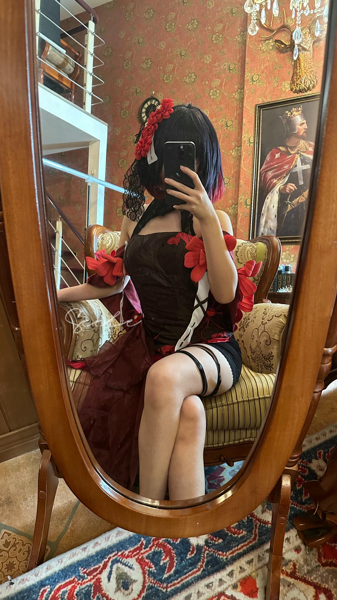 吃货麦麦w-Seele麦麦 NO.002 黑希旗袍物语 [61P8V 976MB]-对镜_第1集