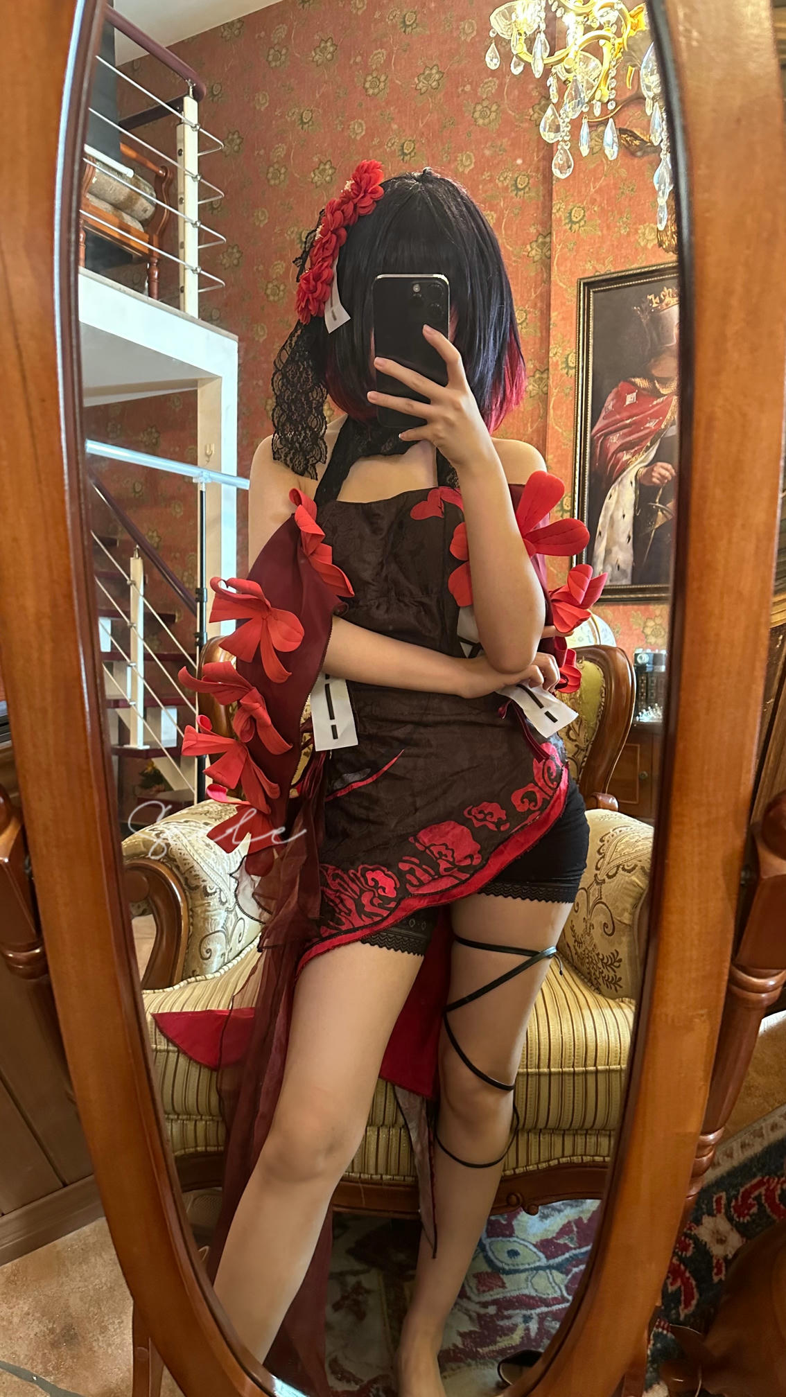 吃货麦麦w-Seele麦麦 NO.002 黑希旗袍物语 [61P8V 976MB]-对镜_第1集