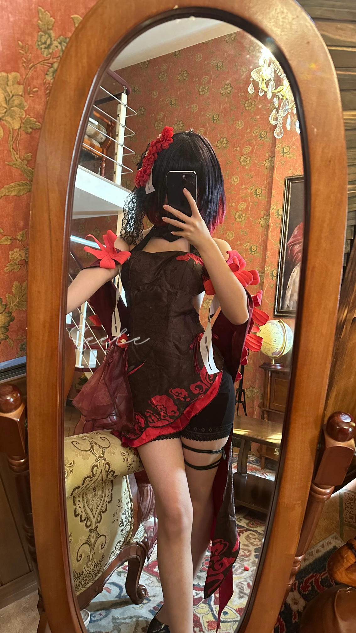 吃货麦麦w-Seele麦麦 NO.002 黑希旗袍物语 [61P8V 976MB]-对镜_第2集