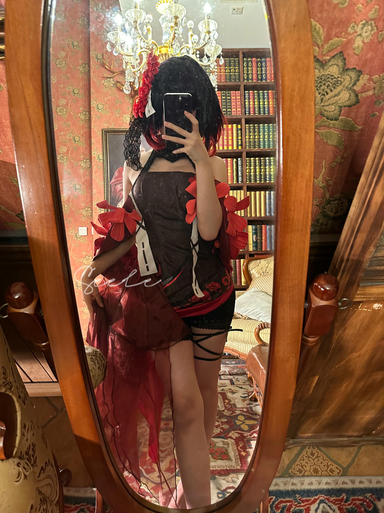 吃货麦麦w-Seele麦麦 NO.002 黑希旗袍物语 [61P8V 976MB]-对镜_第1集