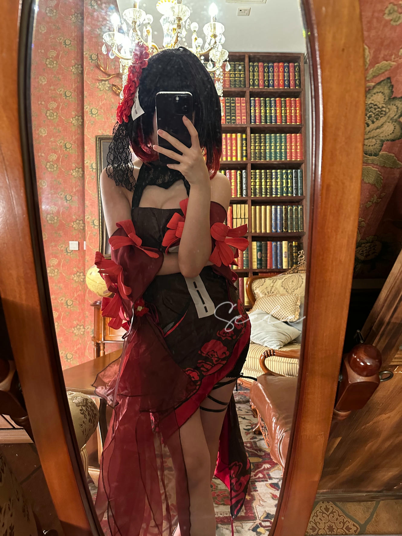 吃货麦麦w-Seele麦麦 NO.002 黑希旗袍物语 [61P8V 976MB]-对镜_第1集