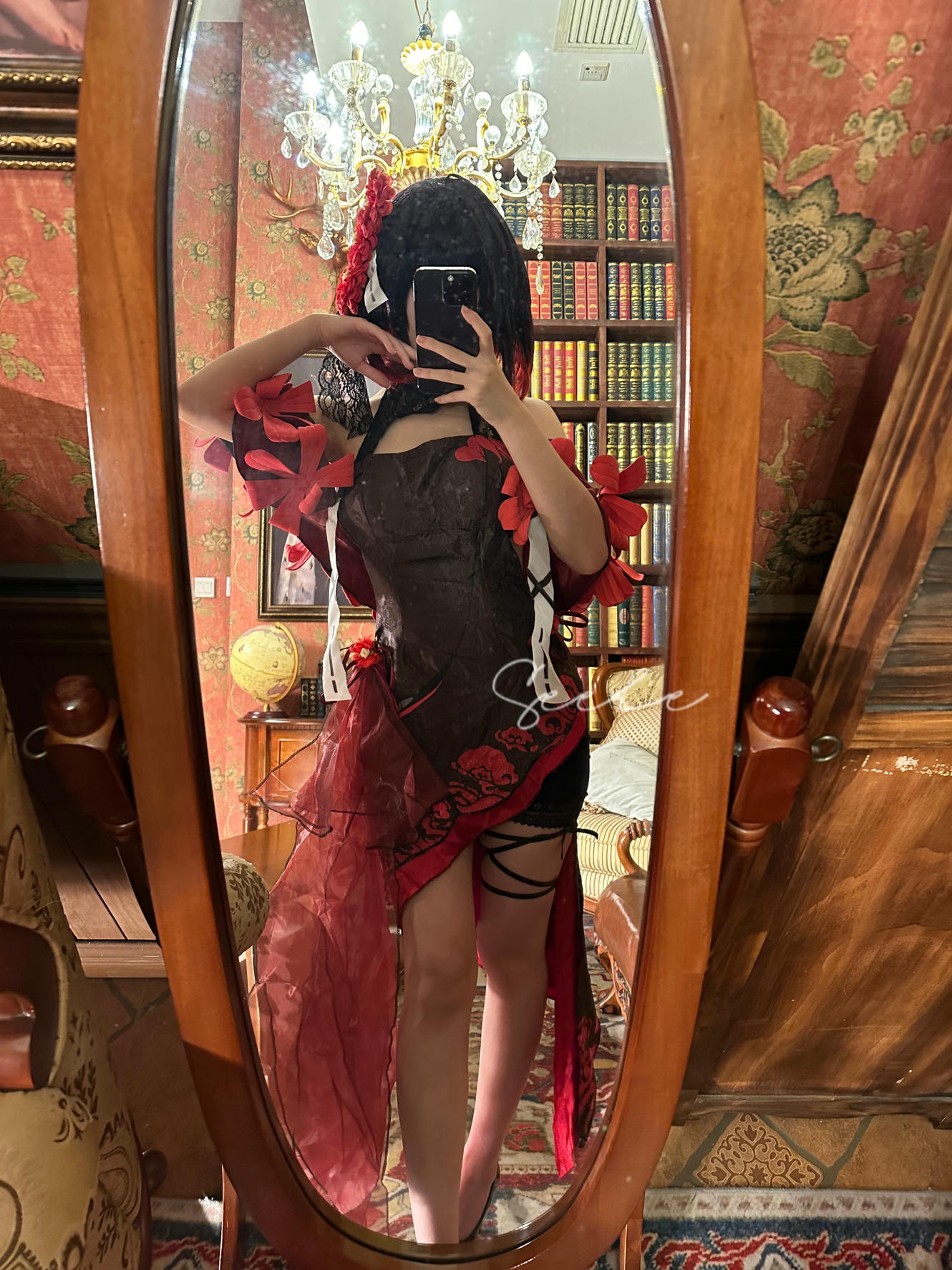 吃货麦麦w-Seele麦麦 NO.002 黑希旗袍物语 [61P8V 976MB]-对镜_第1集