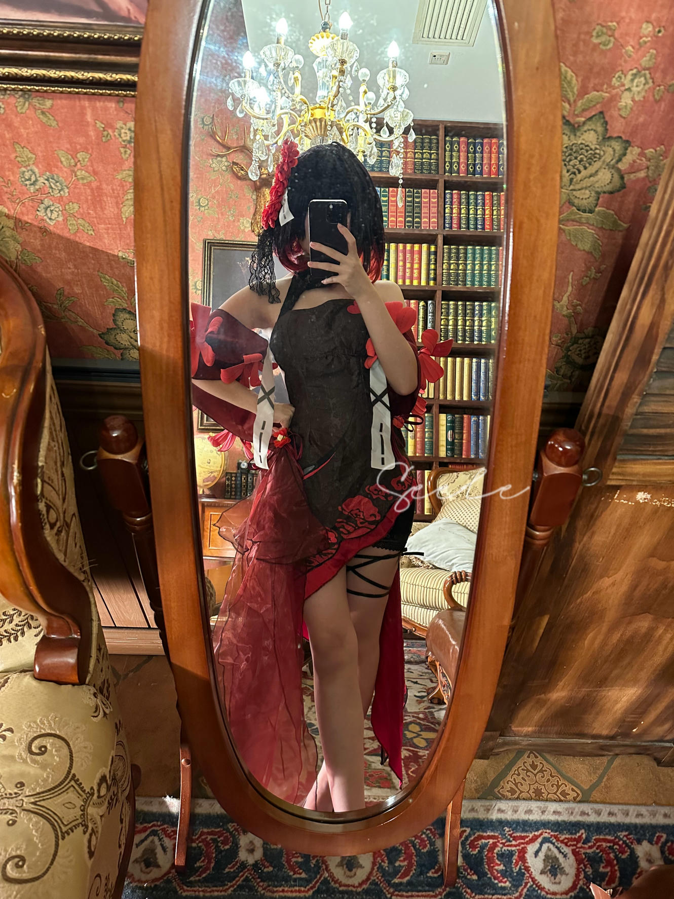 吃货麦麦w-Seele麦麦 NO.002 黑希旗袍物语 [61P8V 976MB]-对镜_第1集