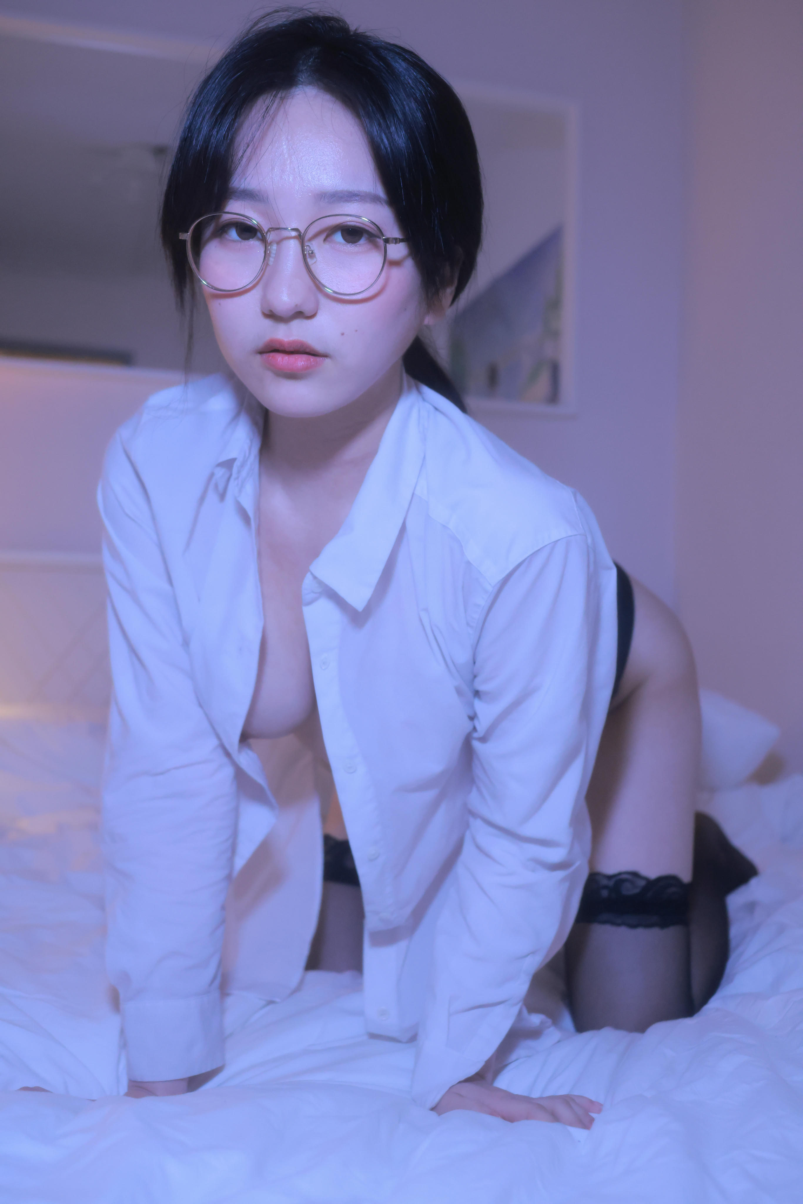 韩国妹子-Sehee (세희) NO.021 Glasses Shirt [112P1V-1.78GB]_第5集