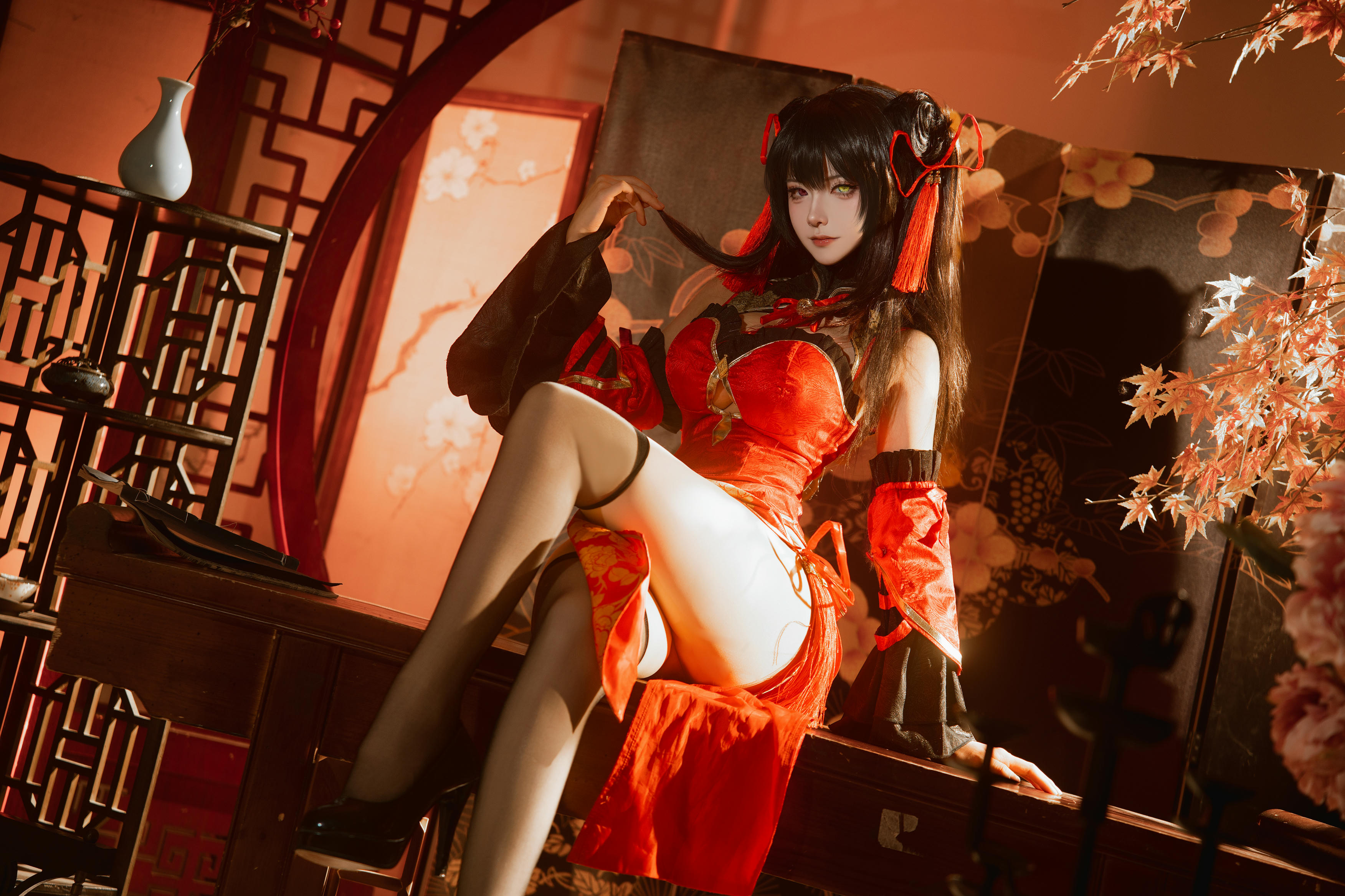 Seya-狮砸 NO.021 25年01月限定 狂三旗袍1[12P 142M]_第1集