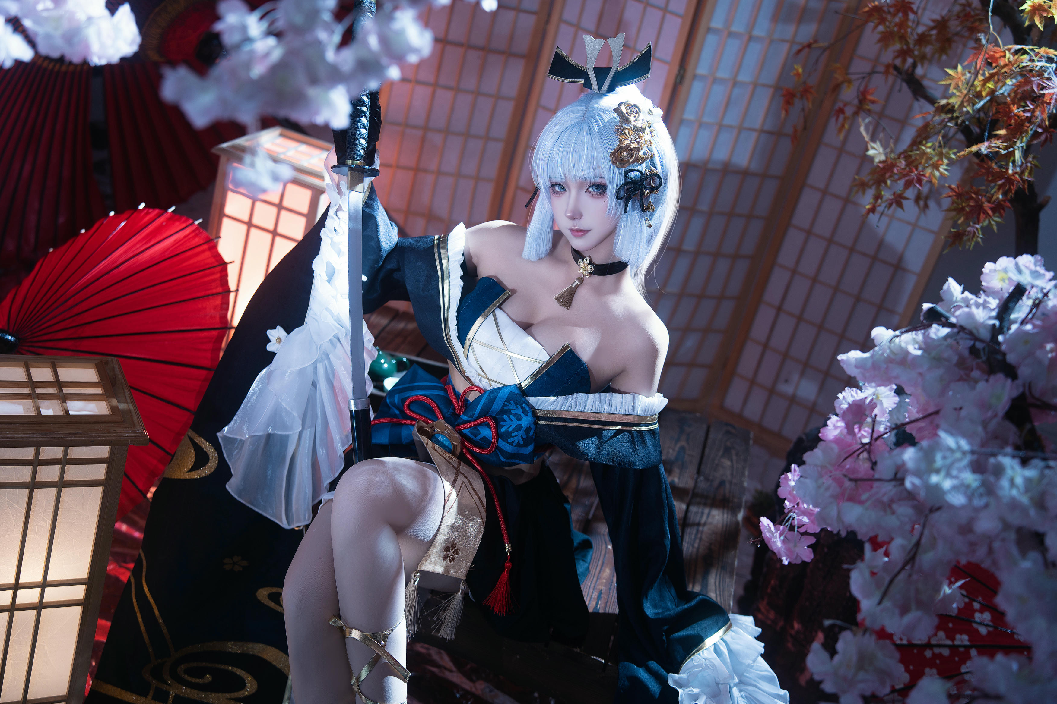 Seya-狮砸 NO.025 原神 神里绫华·霜刃[12P-195.6M]_第1集