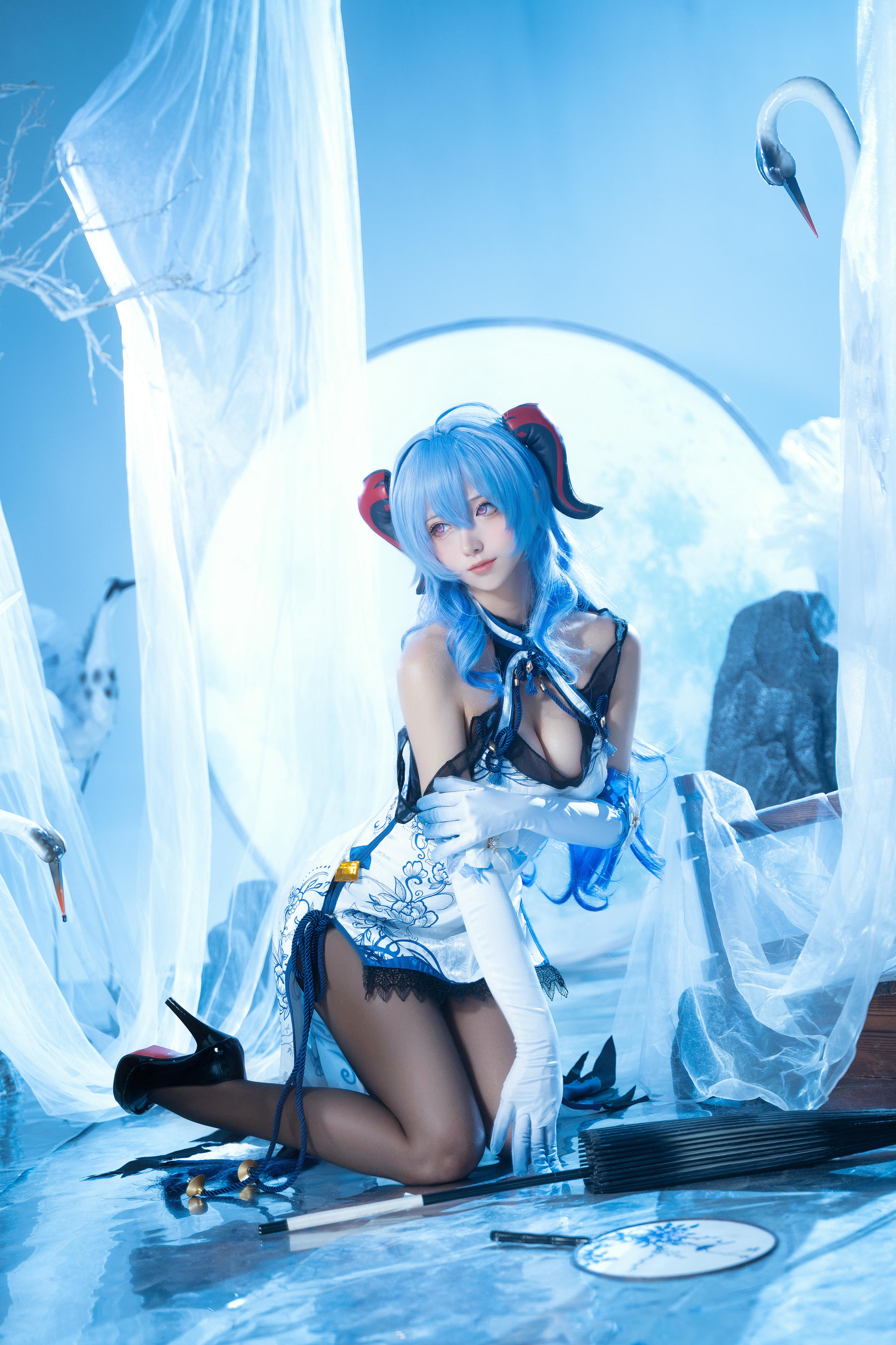 Seya-狮砸 NO.008 原神 甘雨青花瓷[12P-139M]_第1集