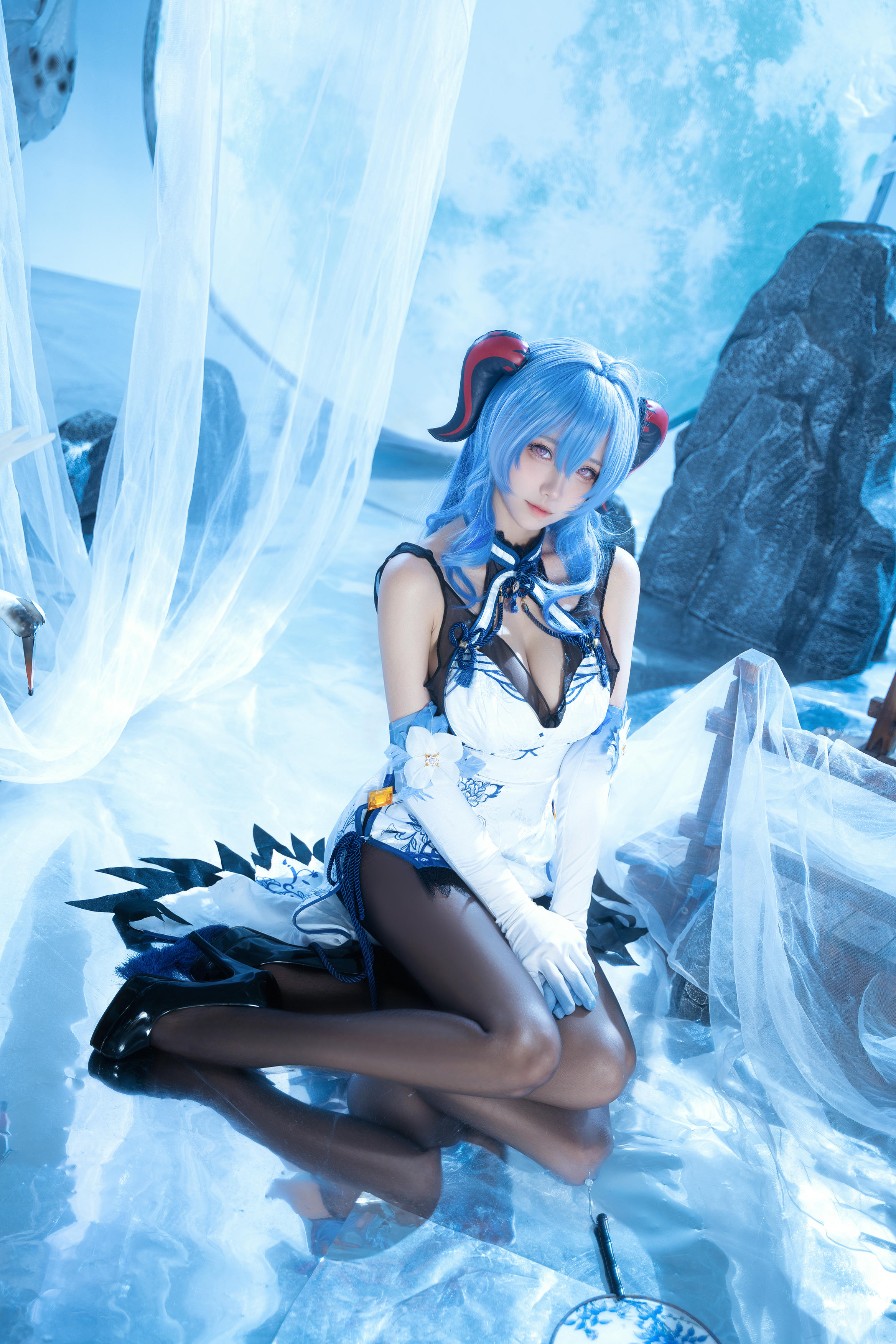 Seya-狮砸 NO.008 原神 甘雨青花瓷[12P-139M]_第1集