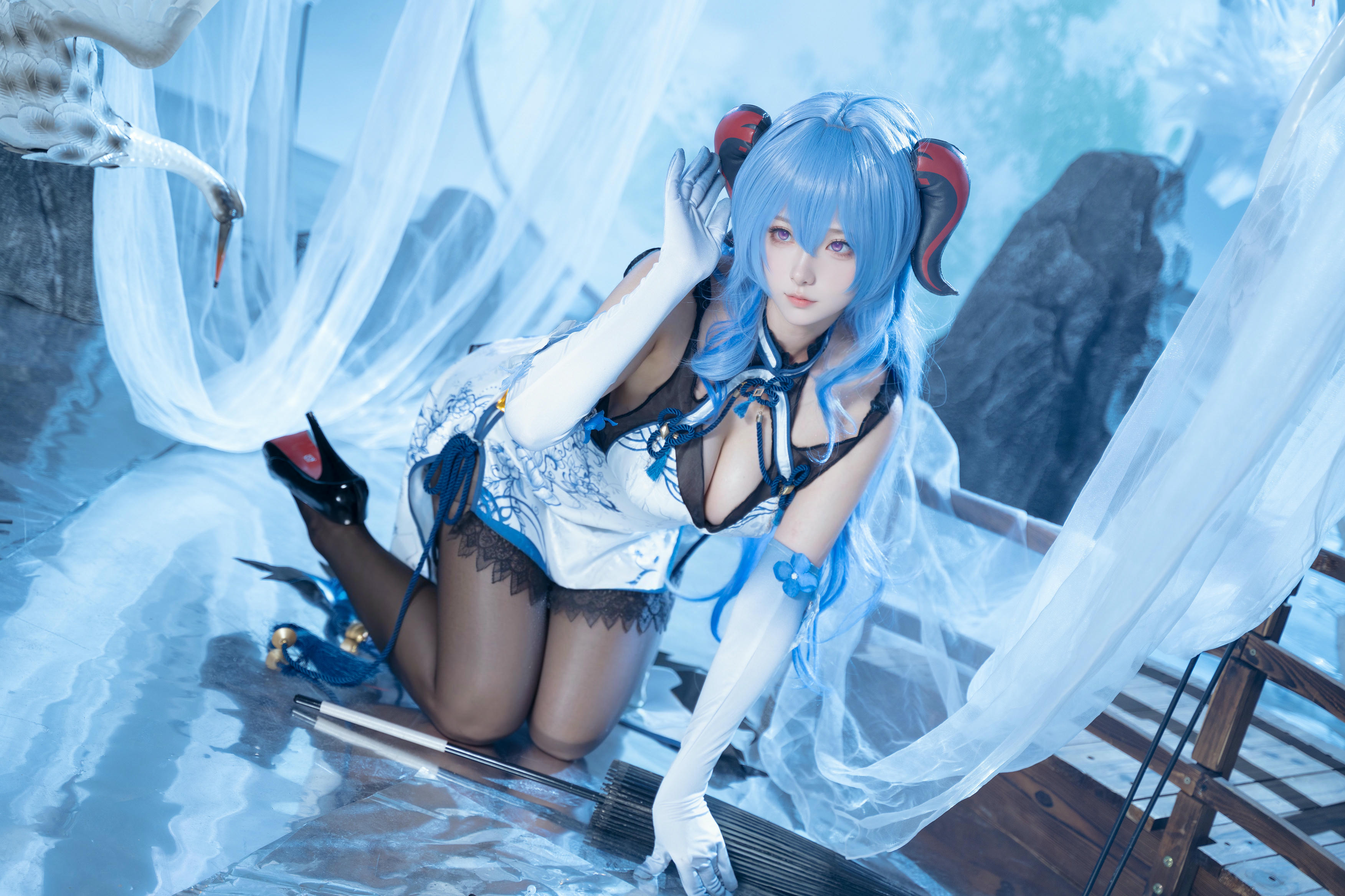 Seya-狮砸 NO.008 原神 甘雨青花瓷[12P-139M]_第1集