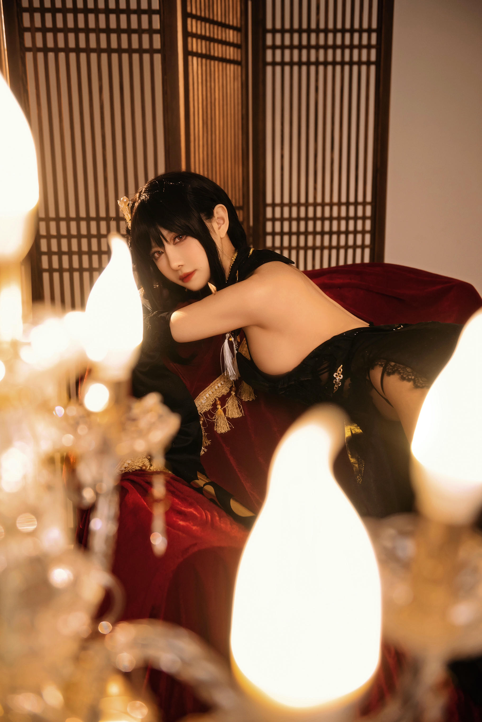 Shika小鹿鹿 NO.095 碧蓝航线镇海 奇奢花苑 [28P-182MB]_第1集