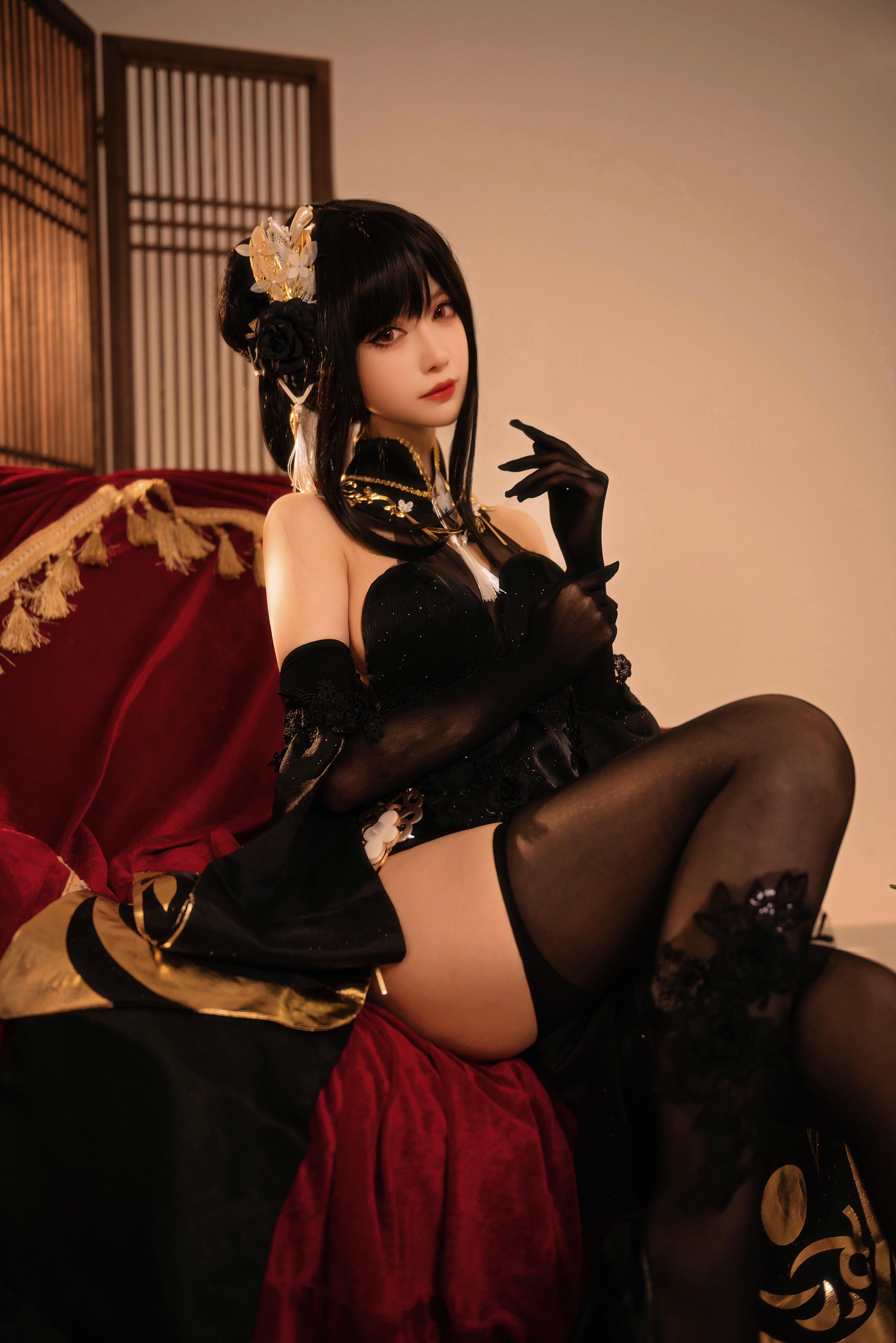 Shika小鹿鹿 NO.095 碧蓝航线镇海 奇奢花苑 [28P-182MB]_第1集