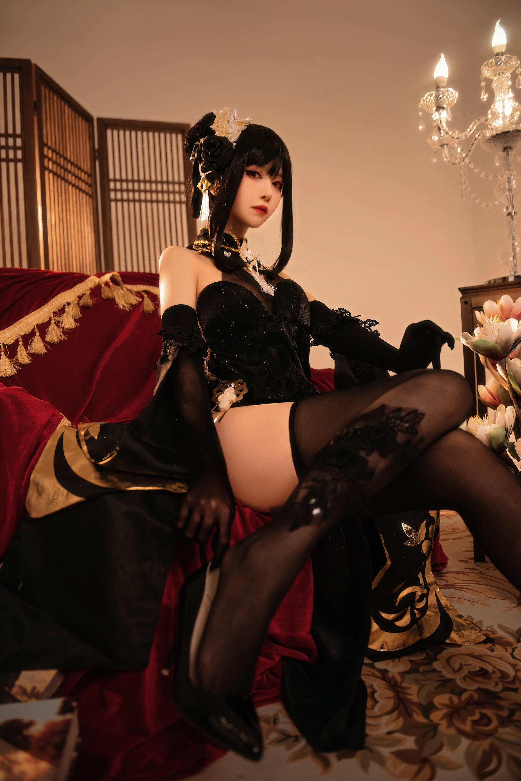 Shika小鹿鹿 NO.095 碧蓝航线镇海 奇奢花苑 [28P-182MB]_第1集