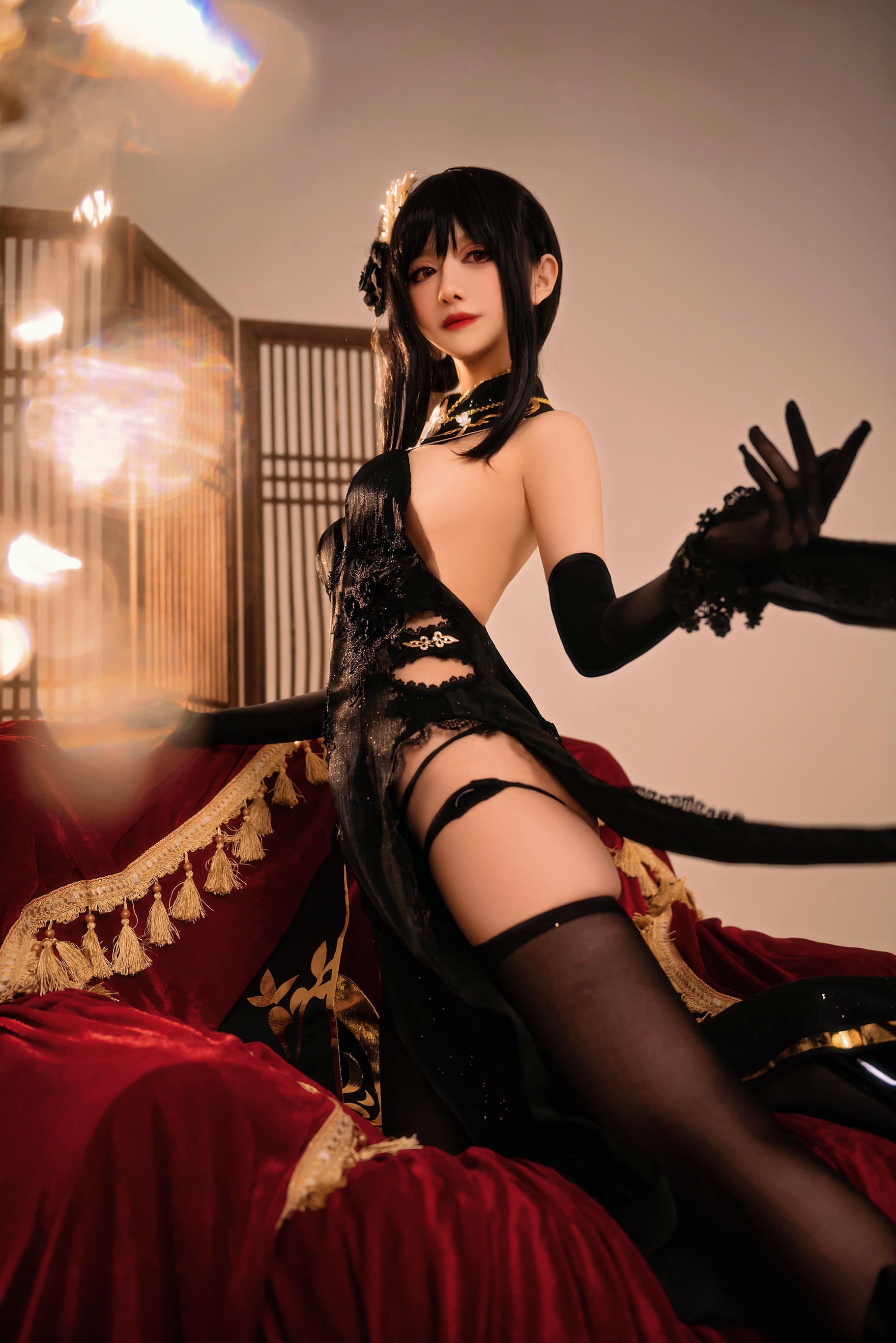 Shika小鹿鹿 NO.095 碧蓝航线镇海 奇奢花苑 [28P-182MB]_第1集