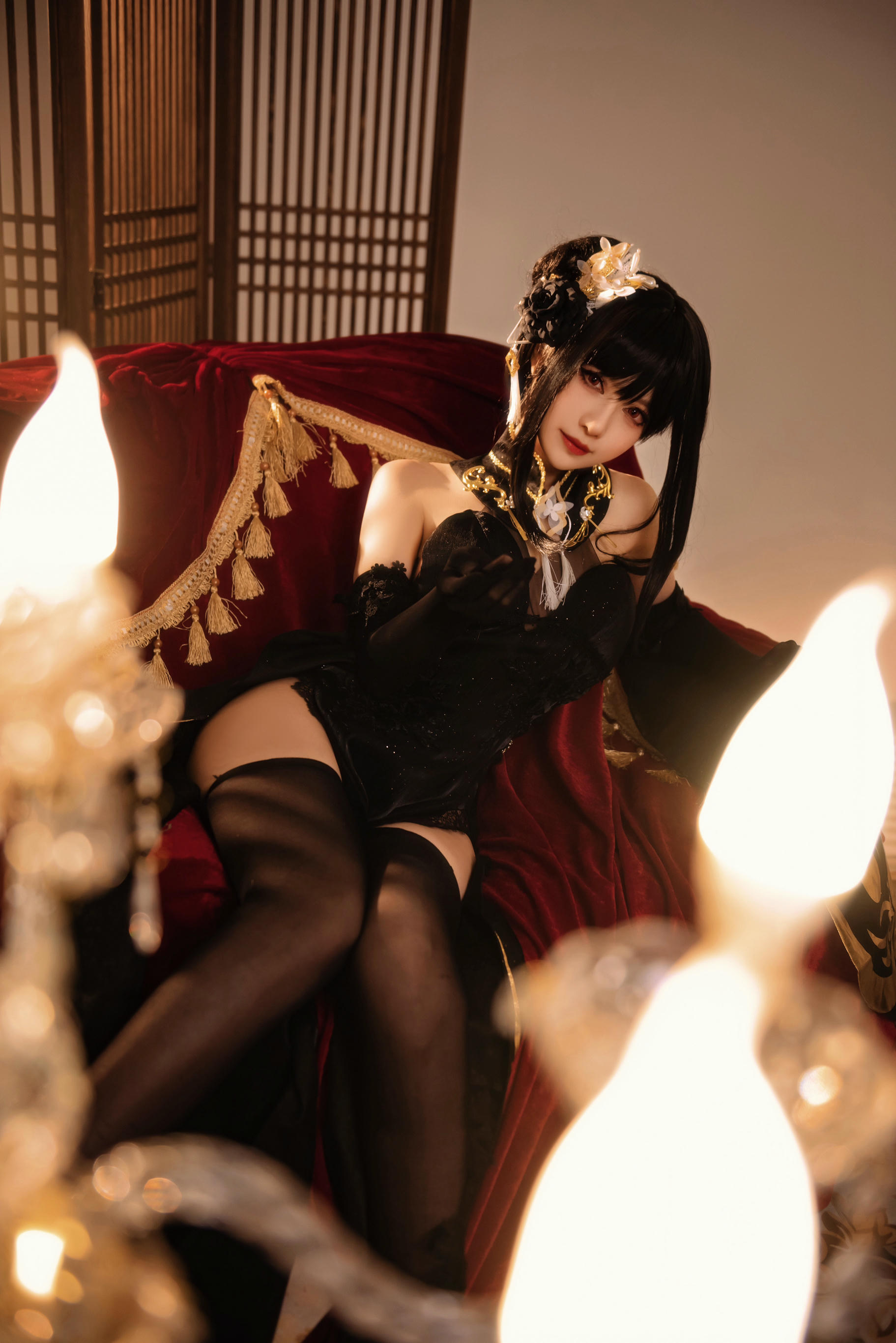 Shika小鹿鹿 NO.095 碧蓝航线镇海 奇奢花苑 [28P-182MB]_第1集