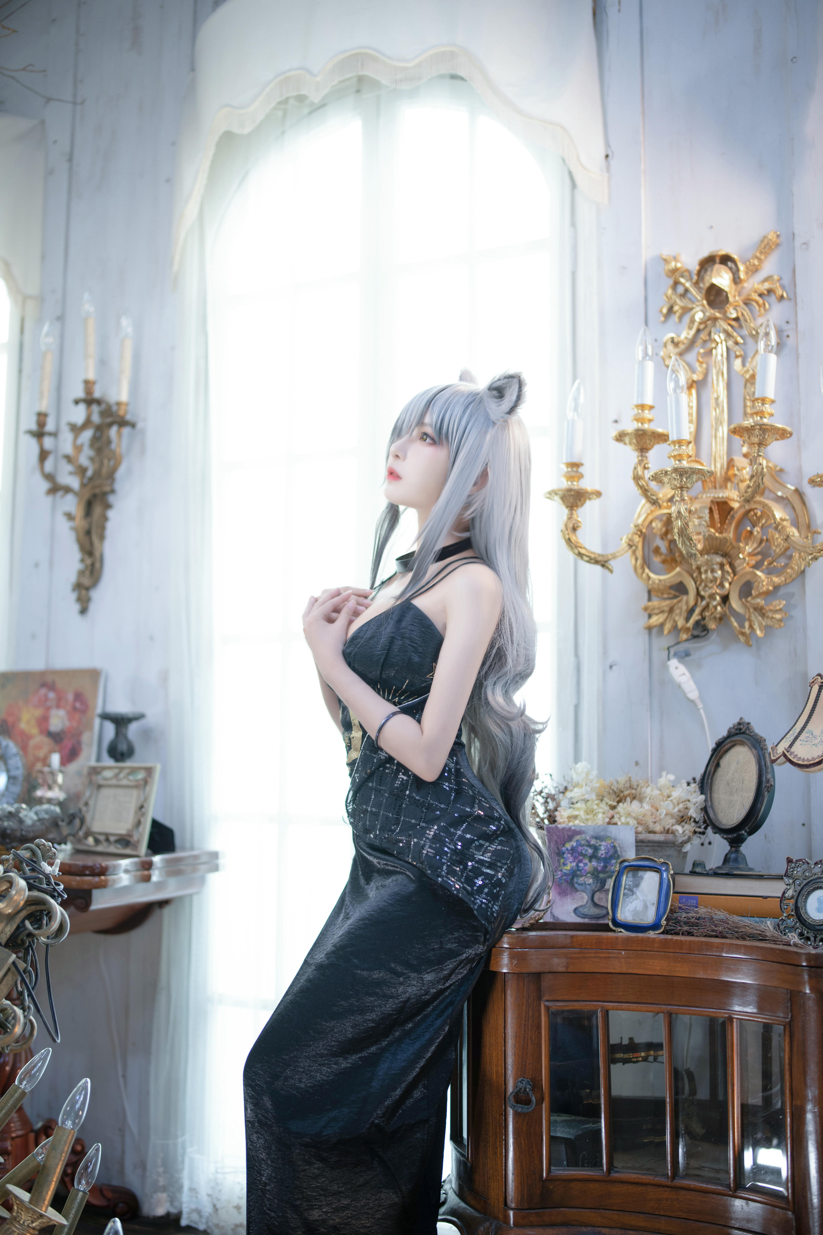 Shika小鹿鹿 NO.099 明日方舟 黑[15P-188.4M]_第1集