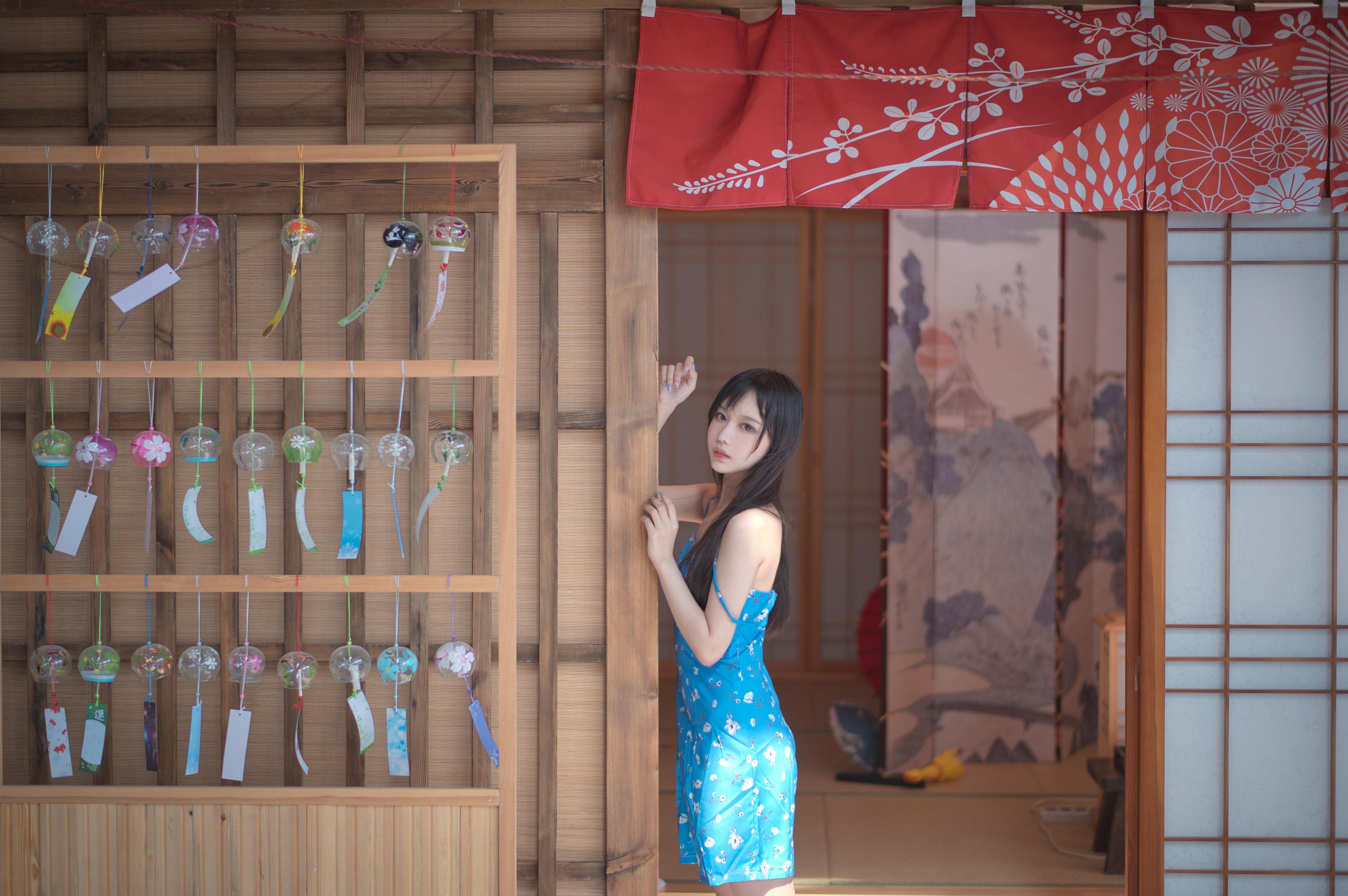 Shika小鹿鹿 NO.112 蓝裙子[16P-96.2MB]_第1集