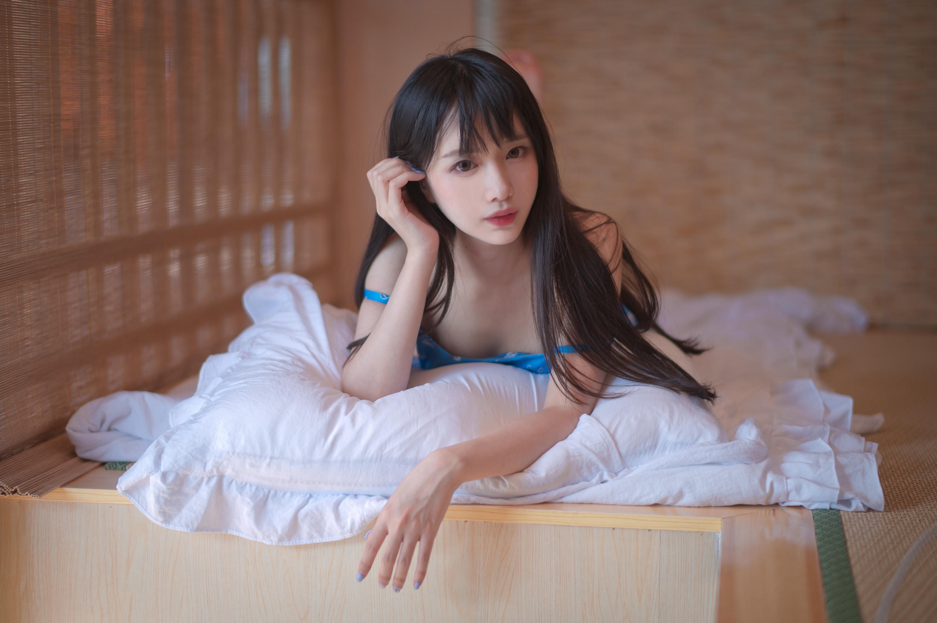 Shika小鹿鹿 NO.112 蓝裙子[16P-96.2MB]_第1集