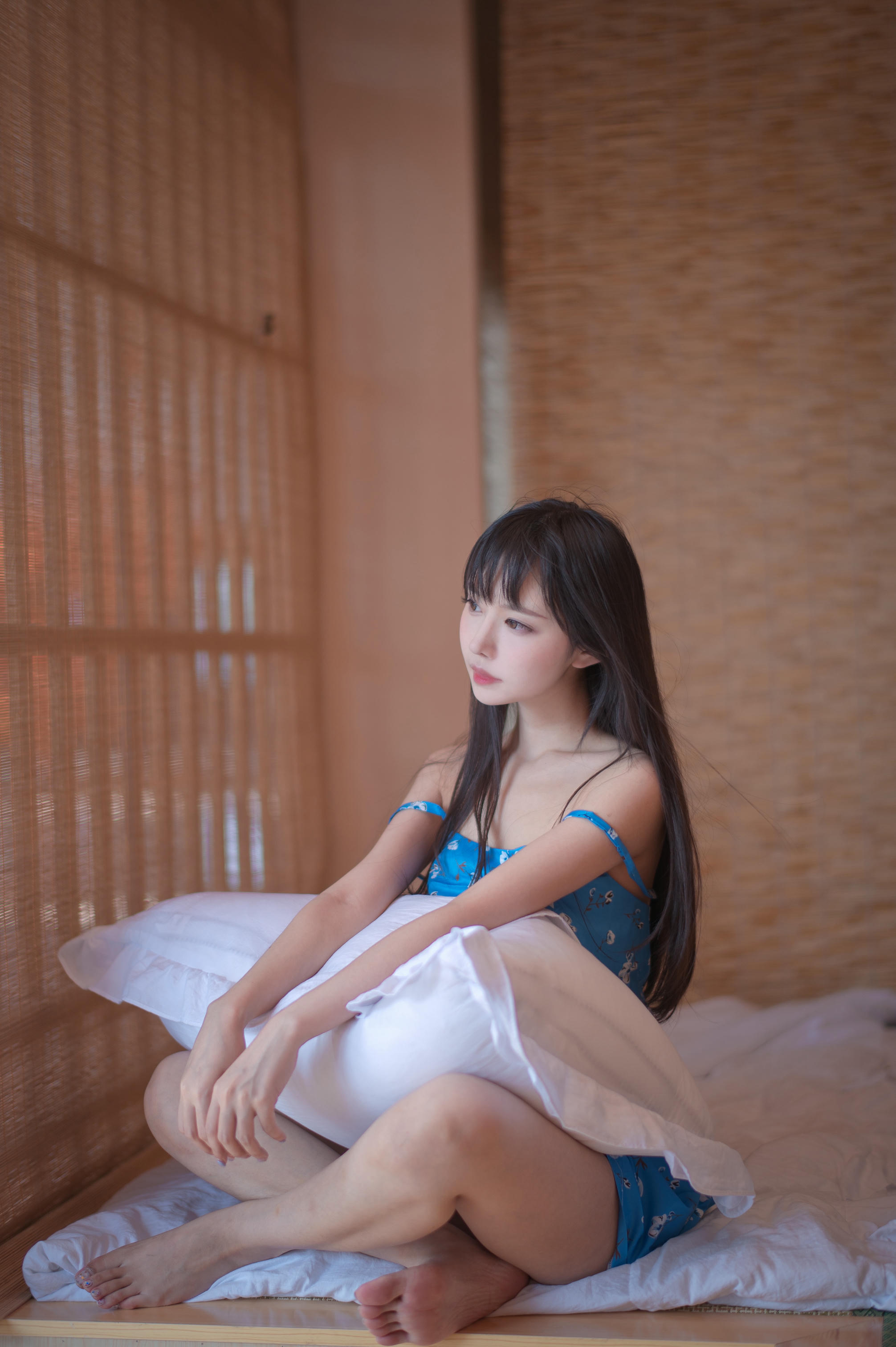 Shika小鹿鹿 NO.112 蓝裙子[16P-96.2MB]_第1集