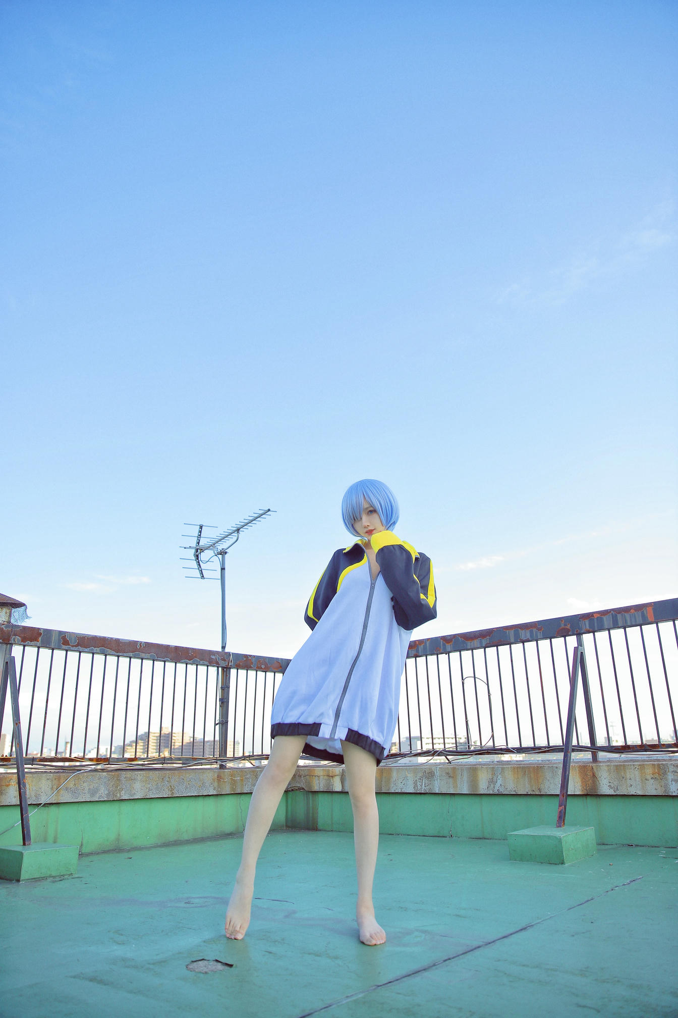 Shika小鹿鹿 NO.057 蕾姆天台 [12P-35MB]_第1集