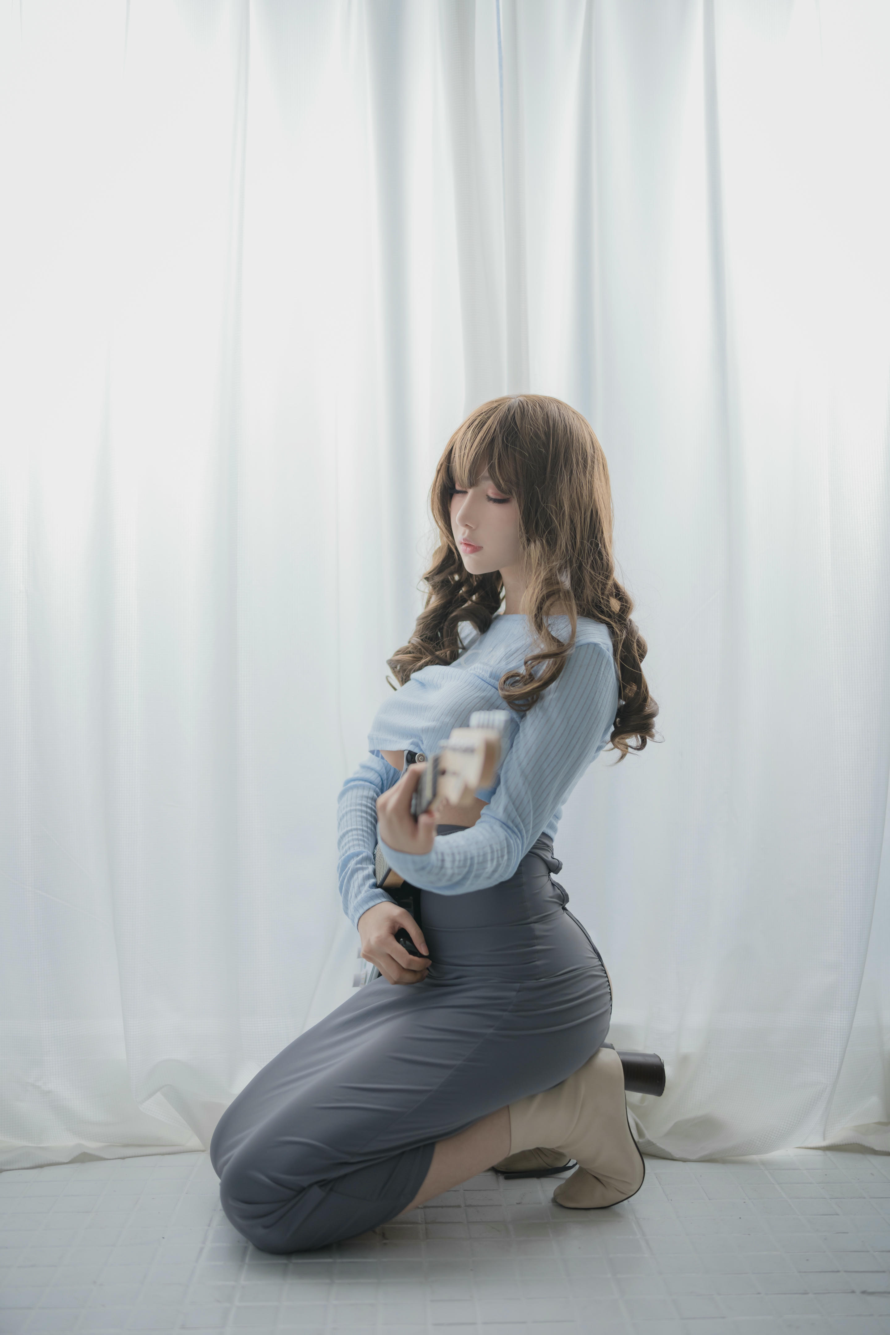 Shika小鹿鹿 NO.079 吉他妹妹 [20P-180MB]_第1集