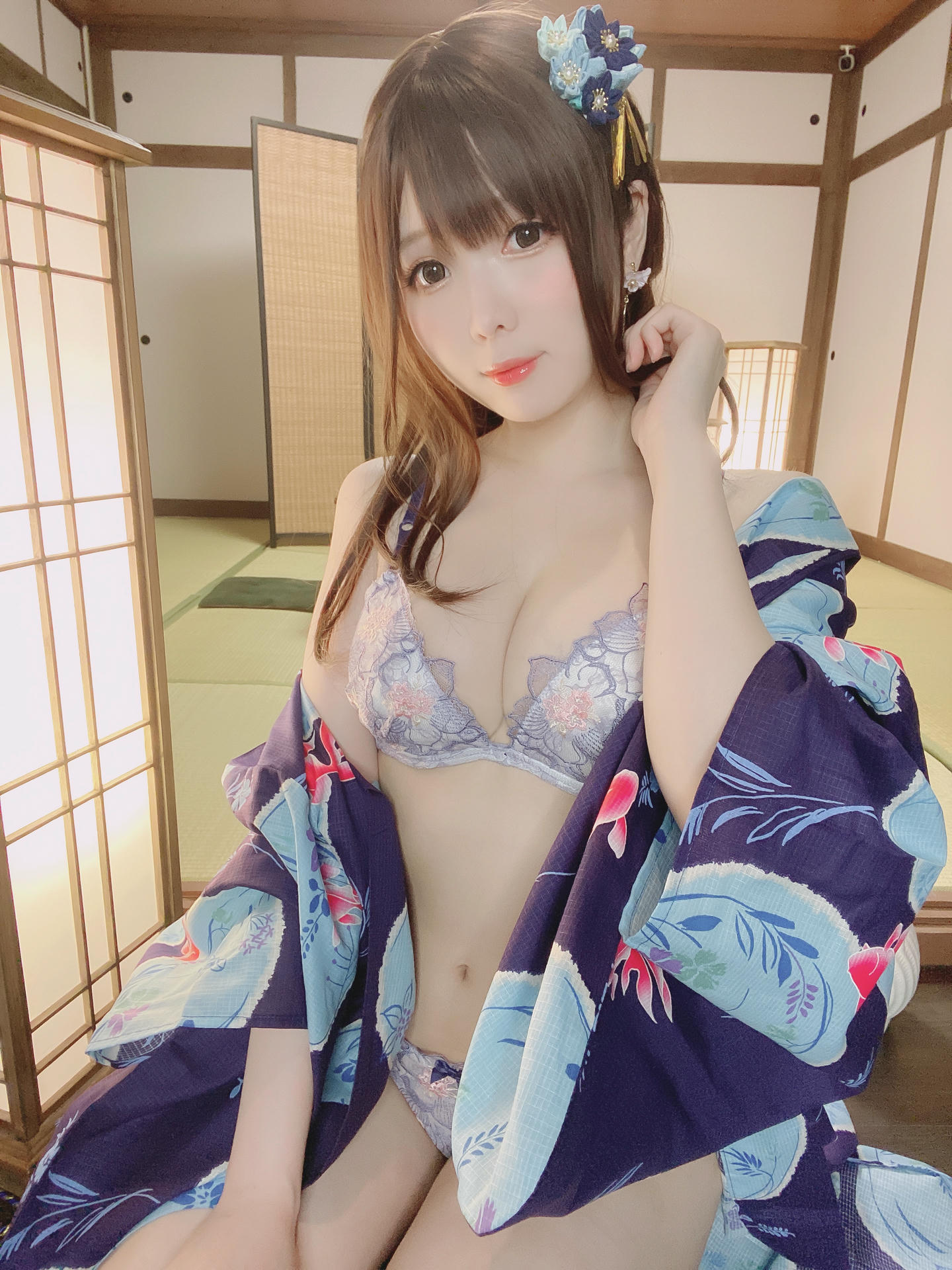 霜月shimo NO.075 Fantia 2022年06月会员合集(6期) [122P-990MB]-2022-06-10 浴衣🎀 [22P-195MB]_第1集