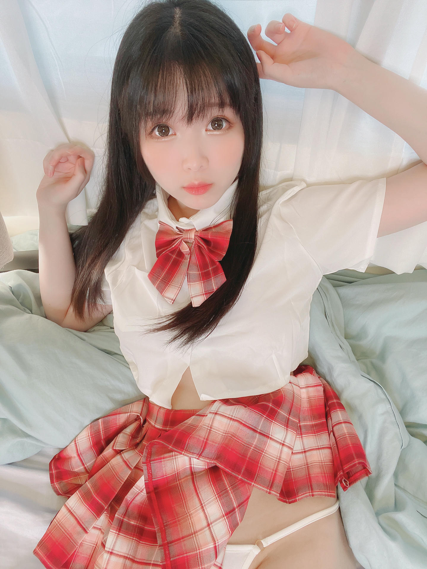 霜月shimo NO.075 Fantia 2022年06月会员合集(6期) [122P-990MB]-2022-06-15 制服💘 [15P-121MB]_第1集