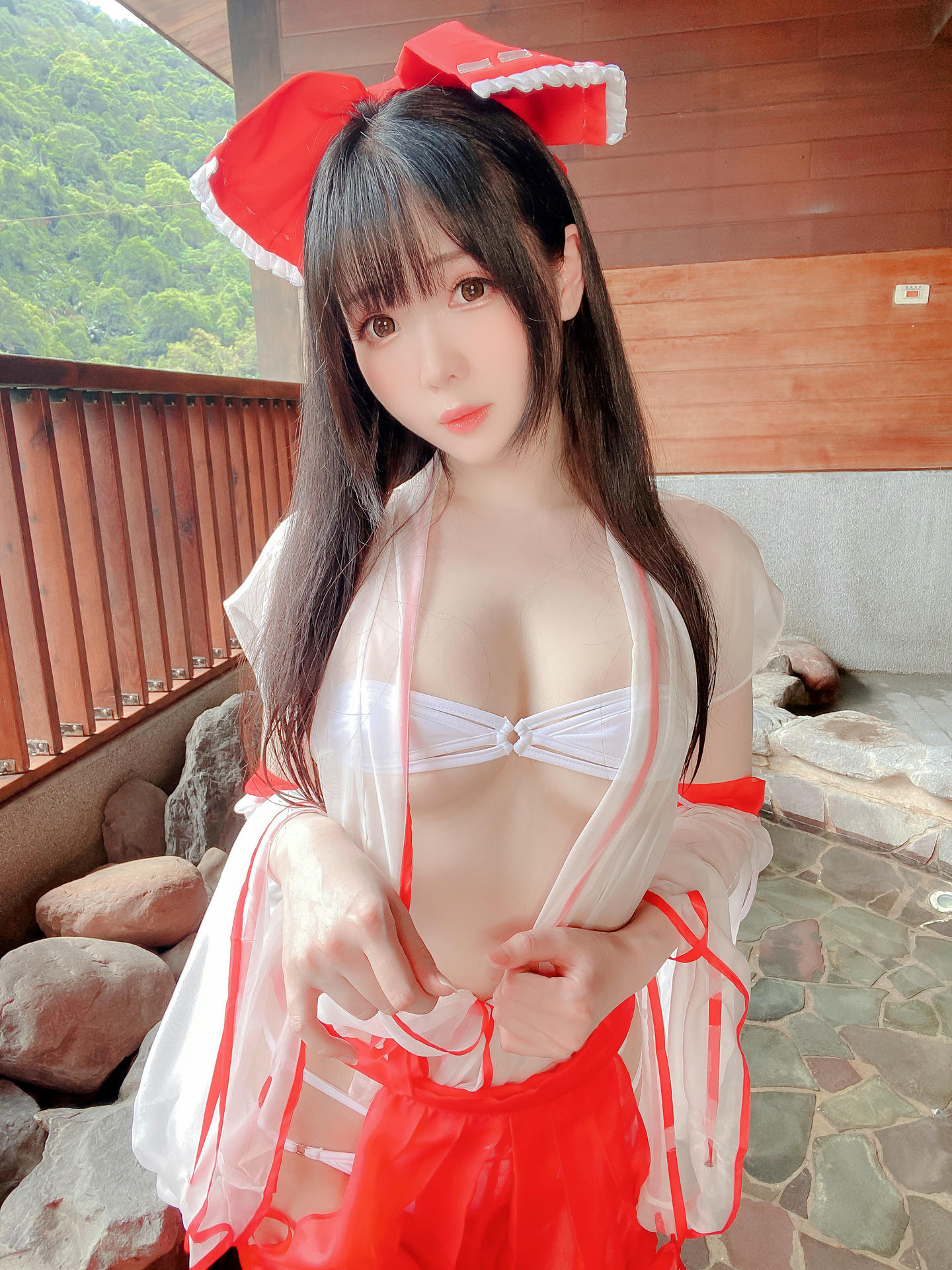 霜月shimo NO.078 Fantia-2022年9月会员合集(6套)[127P-1.15G]-2022.9.07-スケスケ巫女さん_第1集