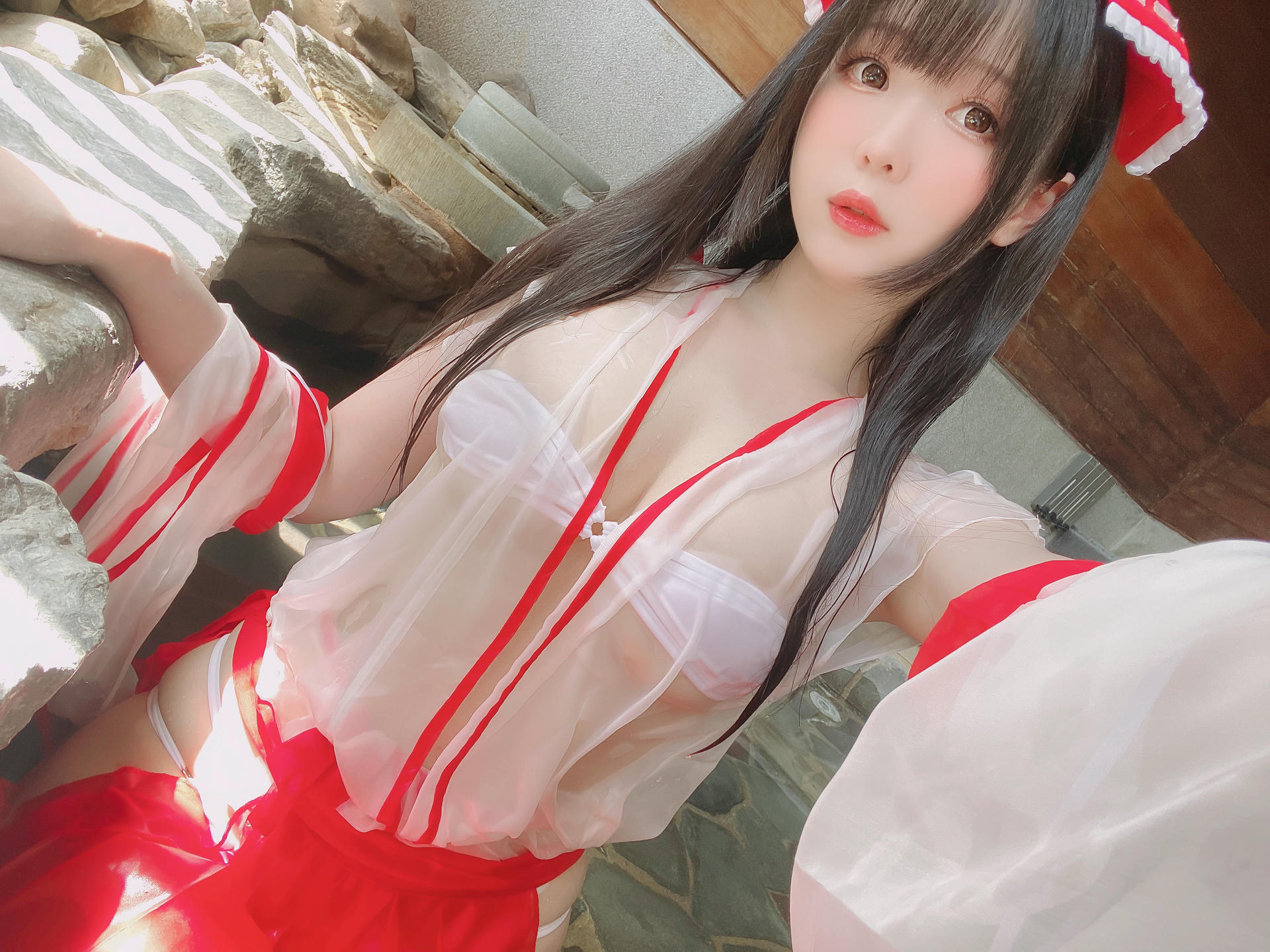 霜月shimo NO.078 Fantia-2022年9月会员合集(6套)[127P-1.15G]-2022.9.07-スケスケ巫女さん_第1集