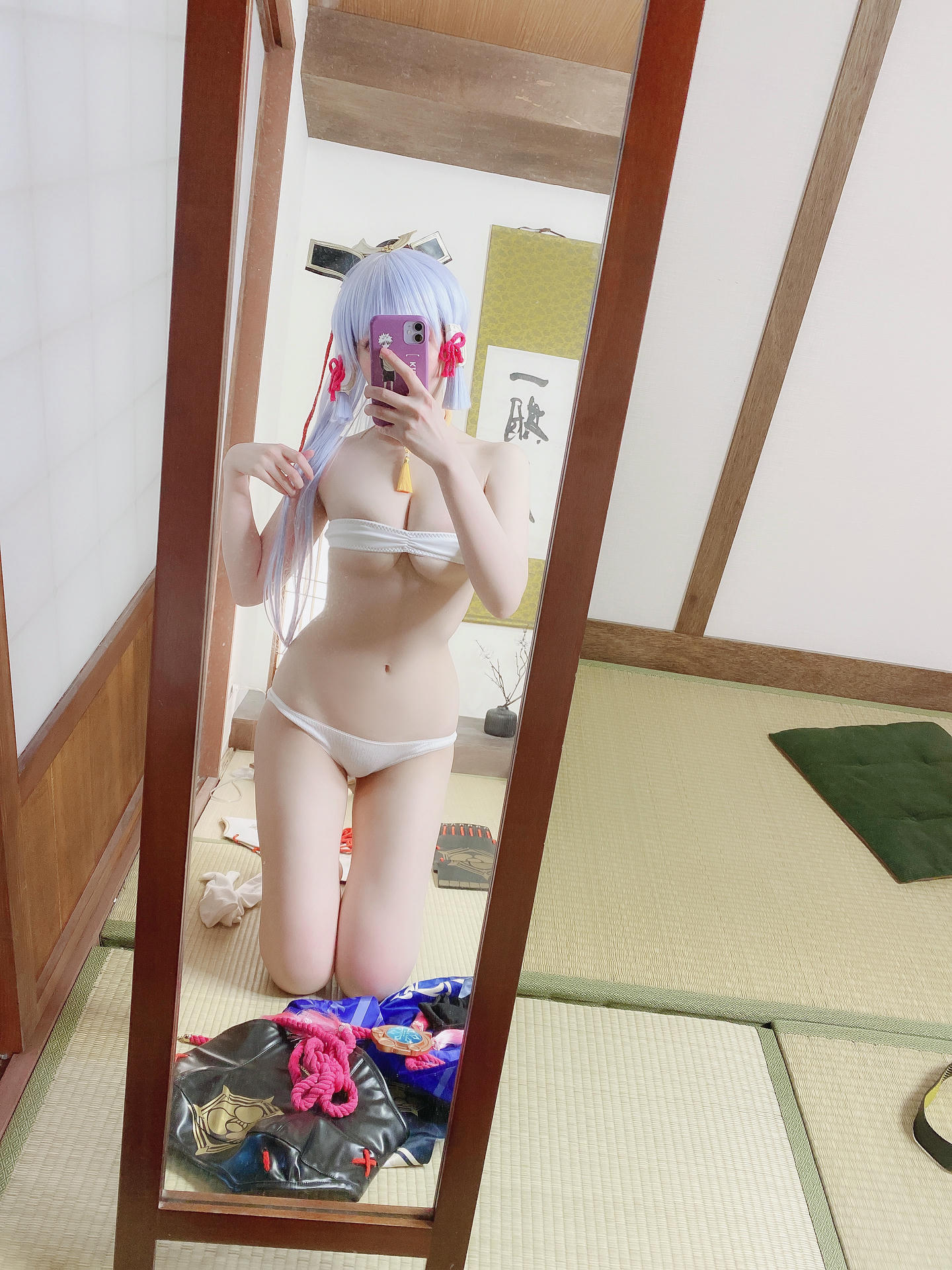 霜月shimo NO.081 Fantia-2022年12月会员合集(5套)[100P-714.5M]-2022-12-21 神里綾華　お着替え中_第1集