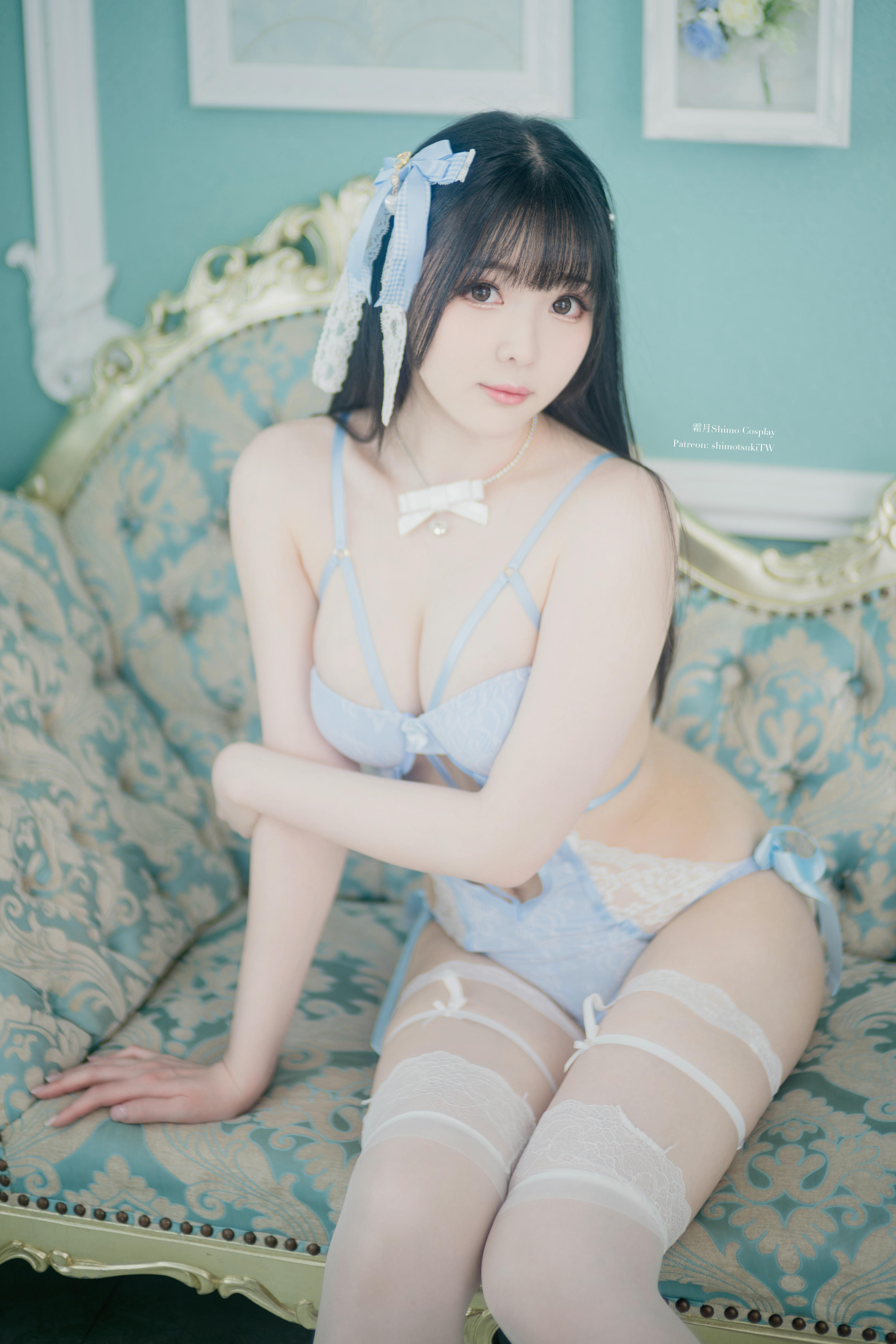 霜月shimo NO.124 Blue Lingerie[41P 309.5M]_第1集