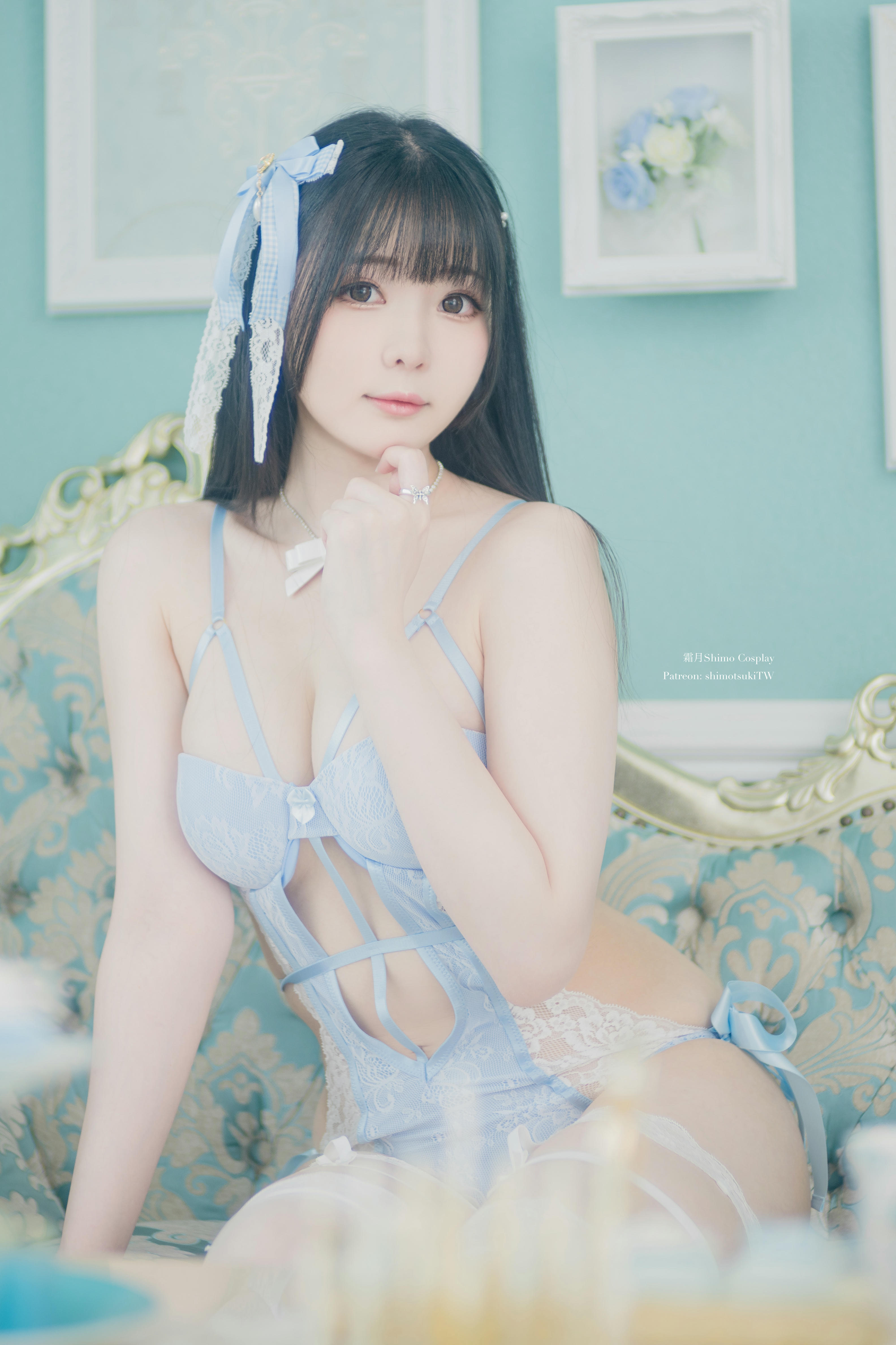 霜月shimo NO.124 Blue Lingerie[41P 309.5M]_第1集
